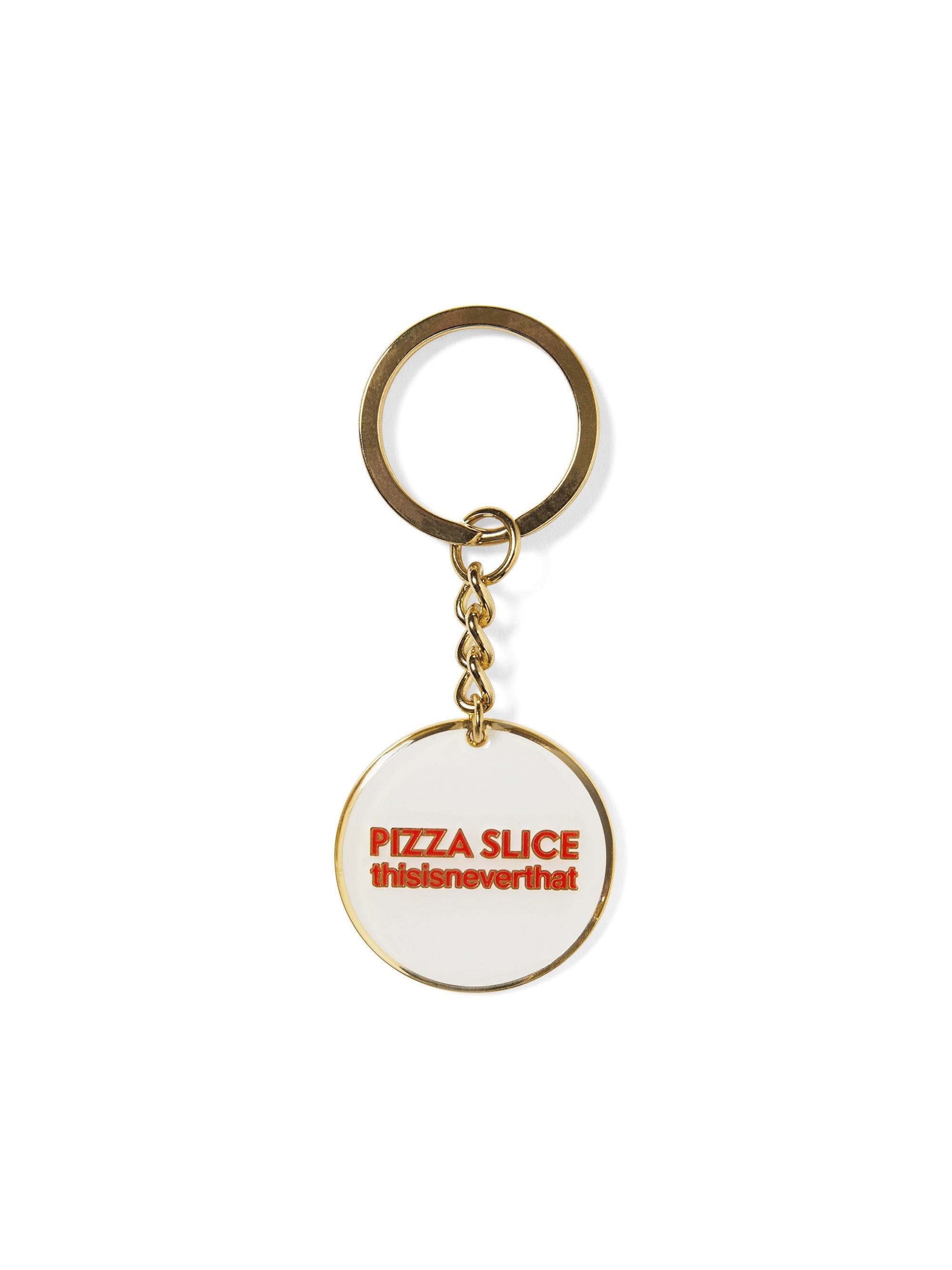 thisisneverthat - TNT PIZZA SLICE Keychain (White) product image 1 | TRAB K-Fashion Australia