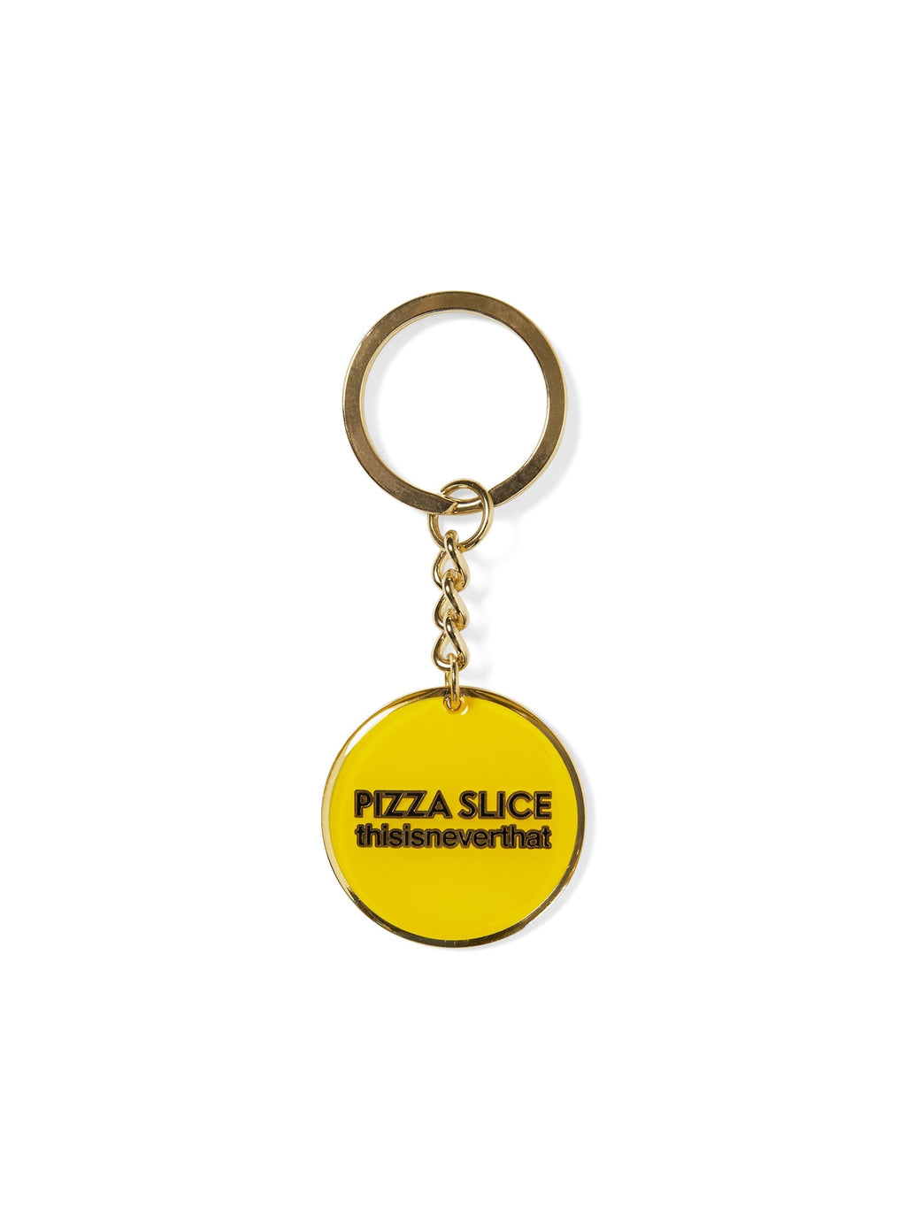 thisisneverthat - TNT PIZZA SLICE Keychain (Yellow) product image 1 | TRAB K-Fashion Australia