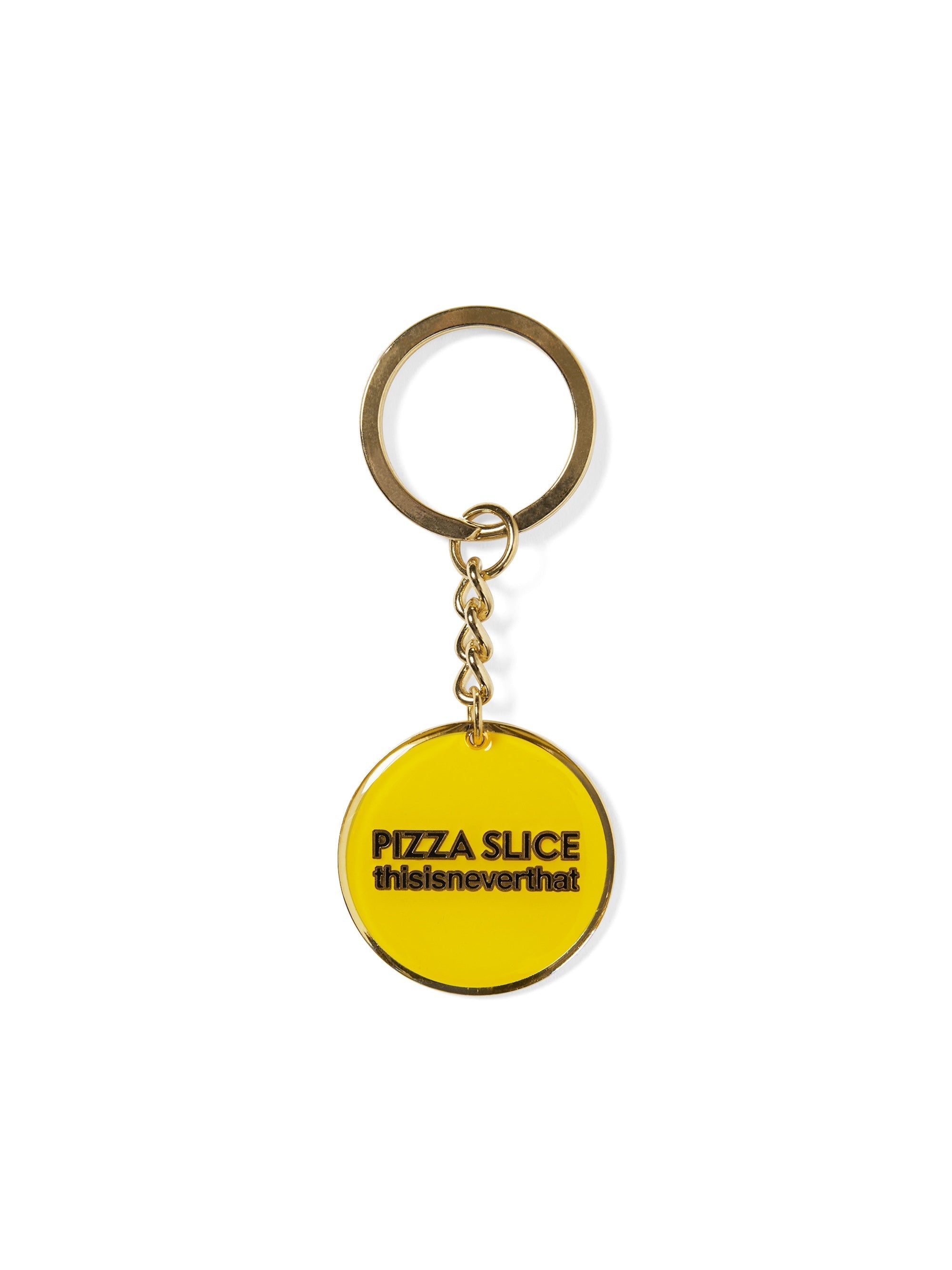 thisisneverthat - TNT PIZZA SLICE Keychain (Yellow) product image 1 | TRAB K-Fashion Australia