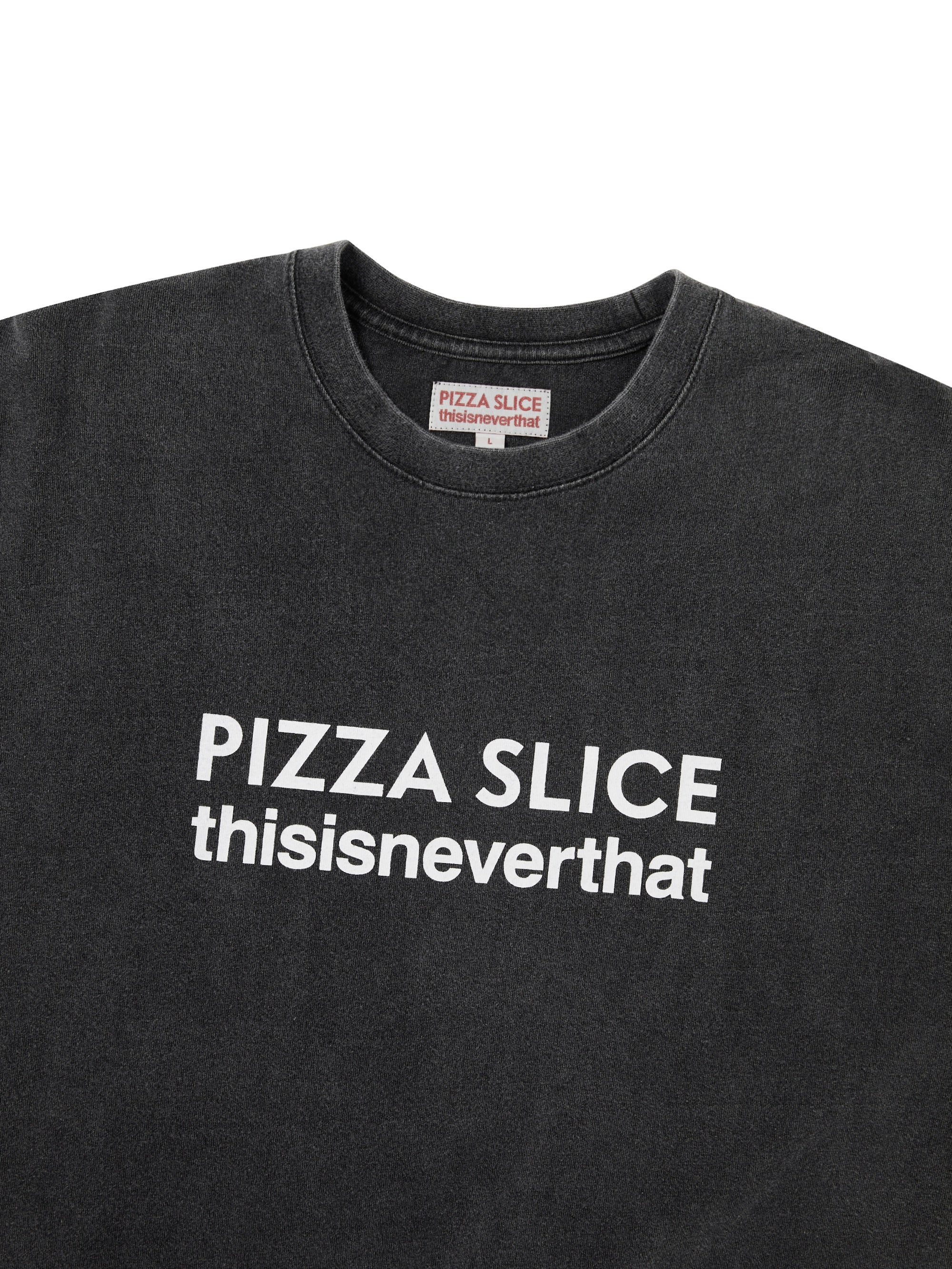 thisisneverthat - TNT Pizza Slice Logo L/S Tee (Washed Black) product image 2 | TRAB K-Fashion Australia