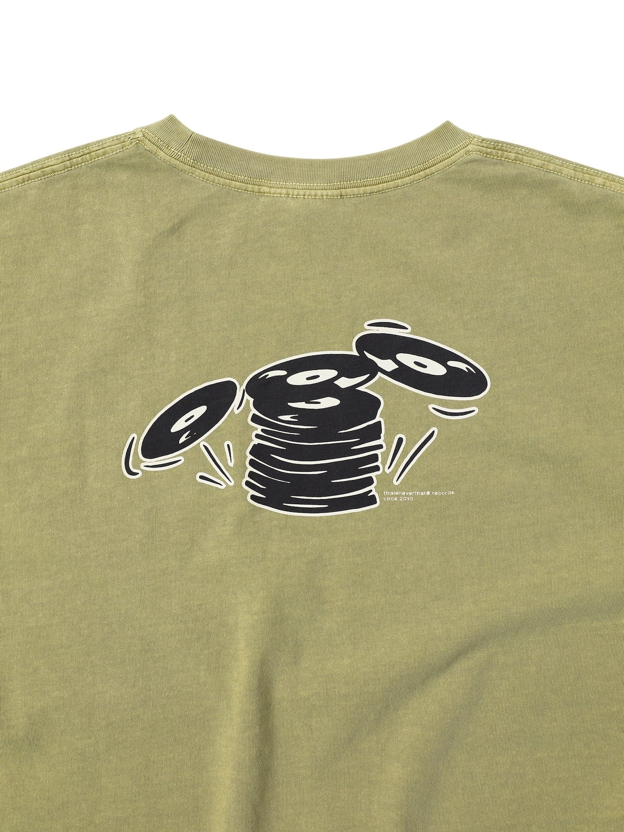 thisisneverthat - TNT Records Tee (Moss) product image 3 | TRAB K-Fashion Australia