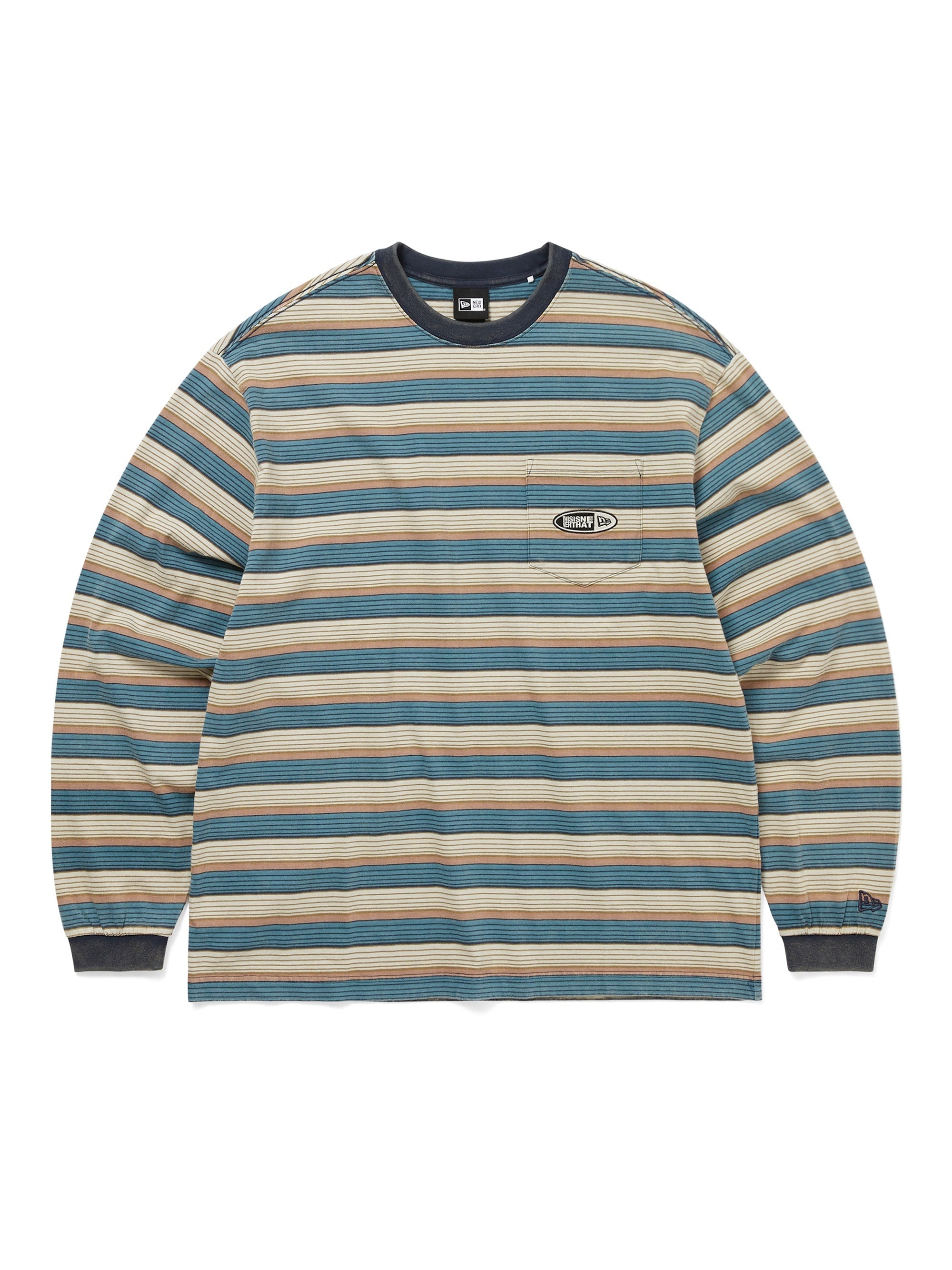 thisisneverthat - TNT x NE BORDER LONG SLEEVE (Beige) product image 1 | TRAB K-Fashion Australia