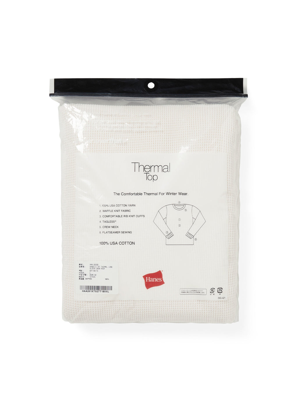 thisisneverthat - TNT Hanes Thermal Top (Natural) product image 5 | TRAB K-Fashion Australia