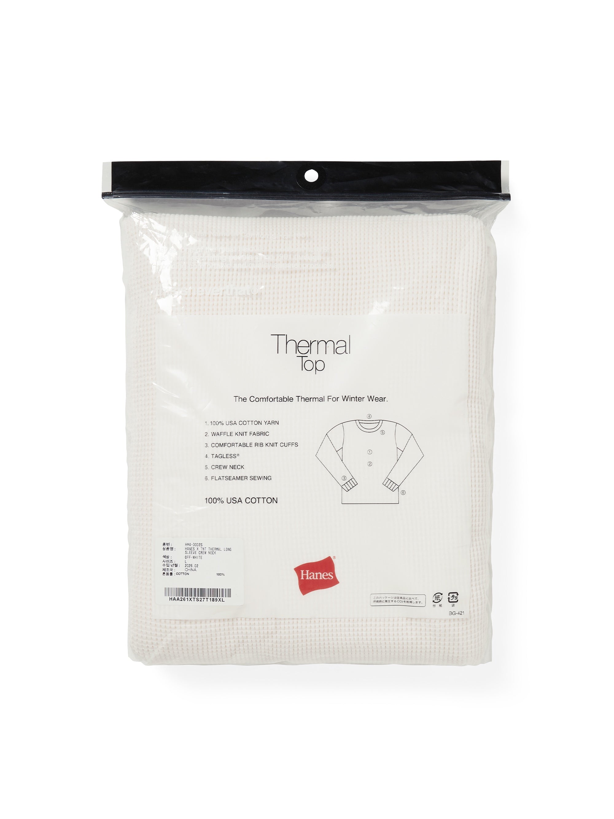 thisisneverthat - TNT Hanes Thermal Top (Natural) product image 5 | TRAB K-Fashion Australia