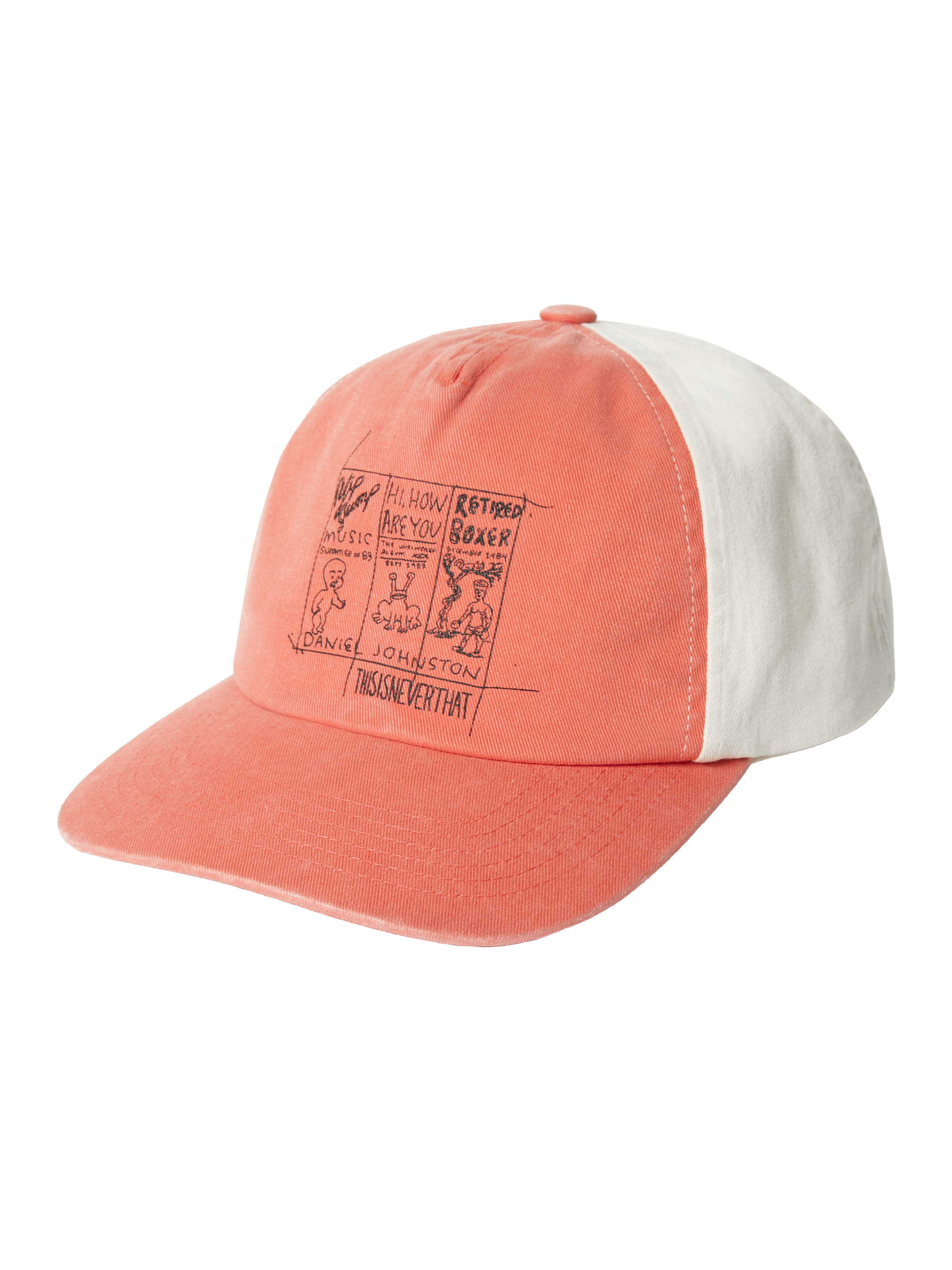 thisisneverthat - TNT Daniel Johnston 3-Frame Washed Cap (Orange) product image 1 | TRAB K-Fashion Australia