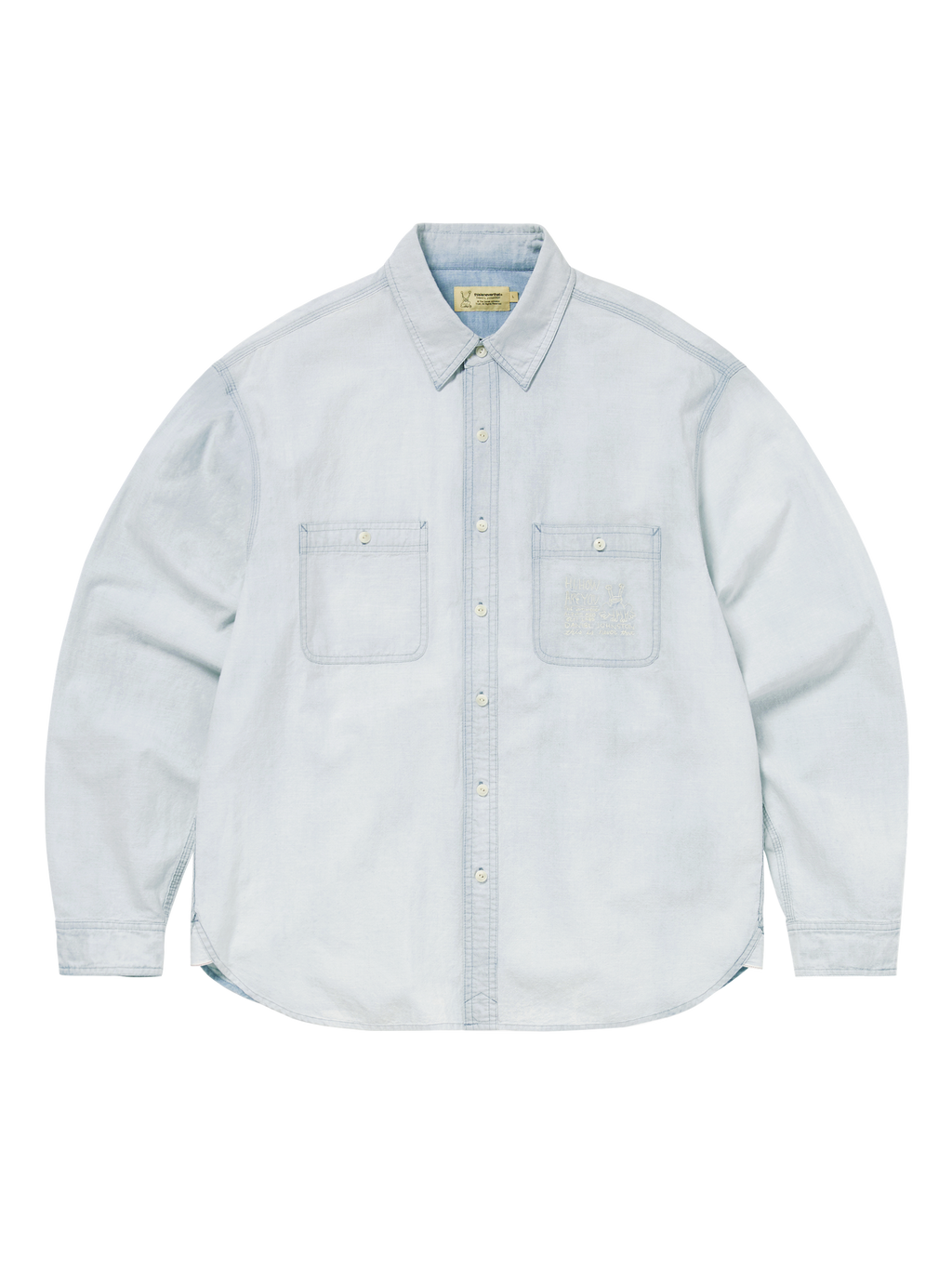 thisisneverthat - TNT Daniel Johnston Faded Chambray Shirt Light Blue (Lightblue) product image 1 | TRAB K-Fashion Australia