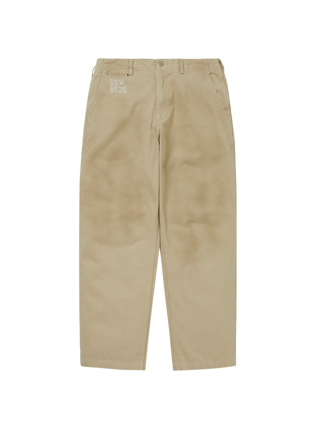 thisisneverthat - TNT Daniel Johnston Faded Twill Pant (Khaki) product image 1 | TRAB K-Fashion Australia