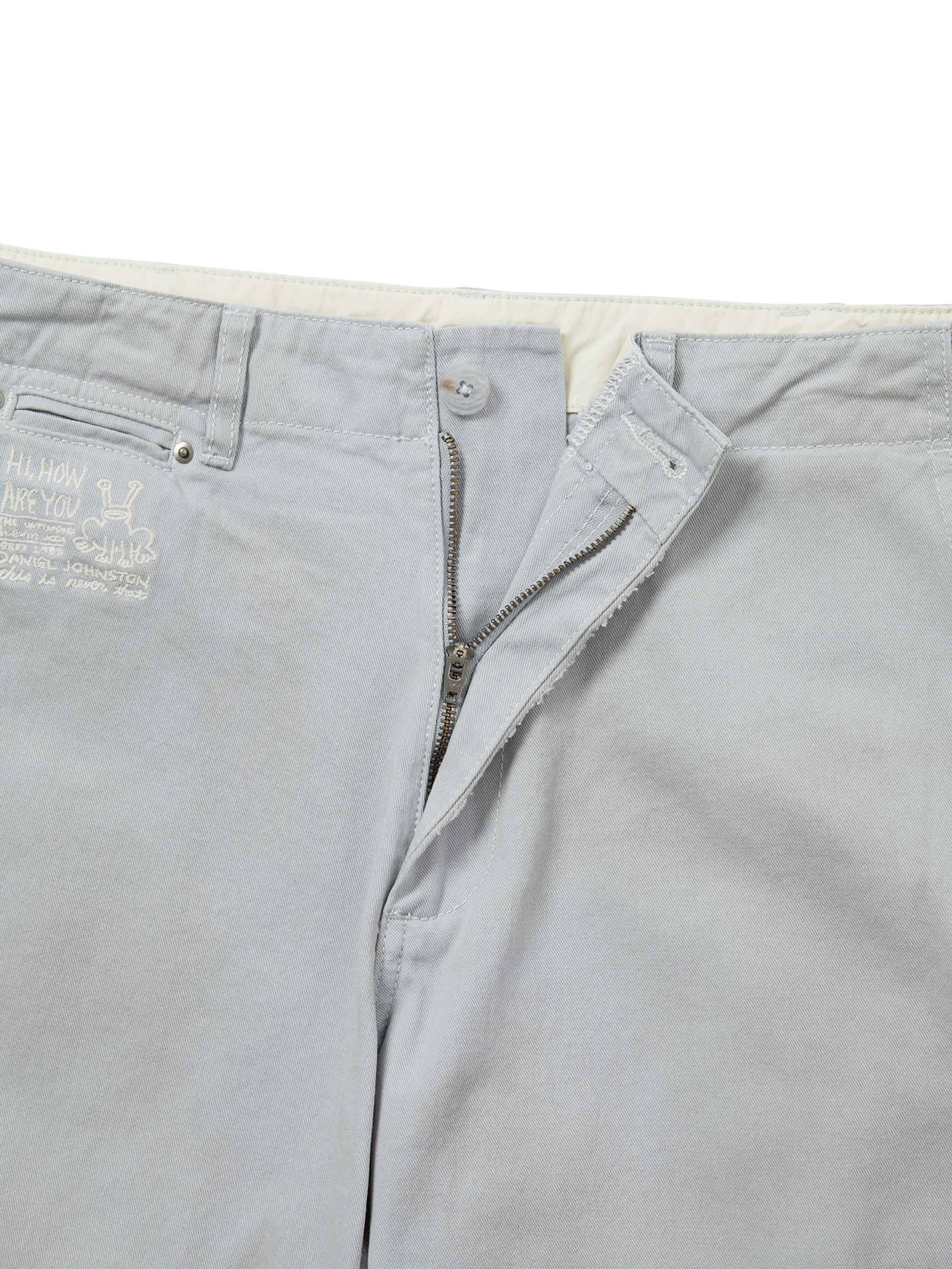 thisisneverthat - TNT Daniel Johnston Faded Twill Pant (Lightgrey) product image 2 | TRAB K-Fashion Australia