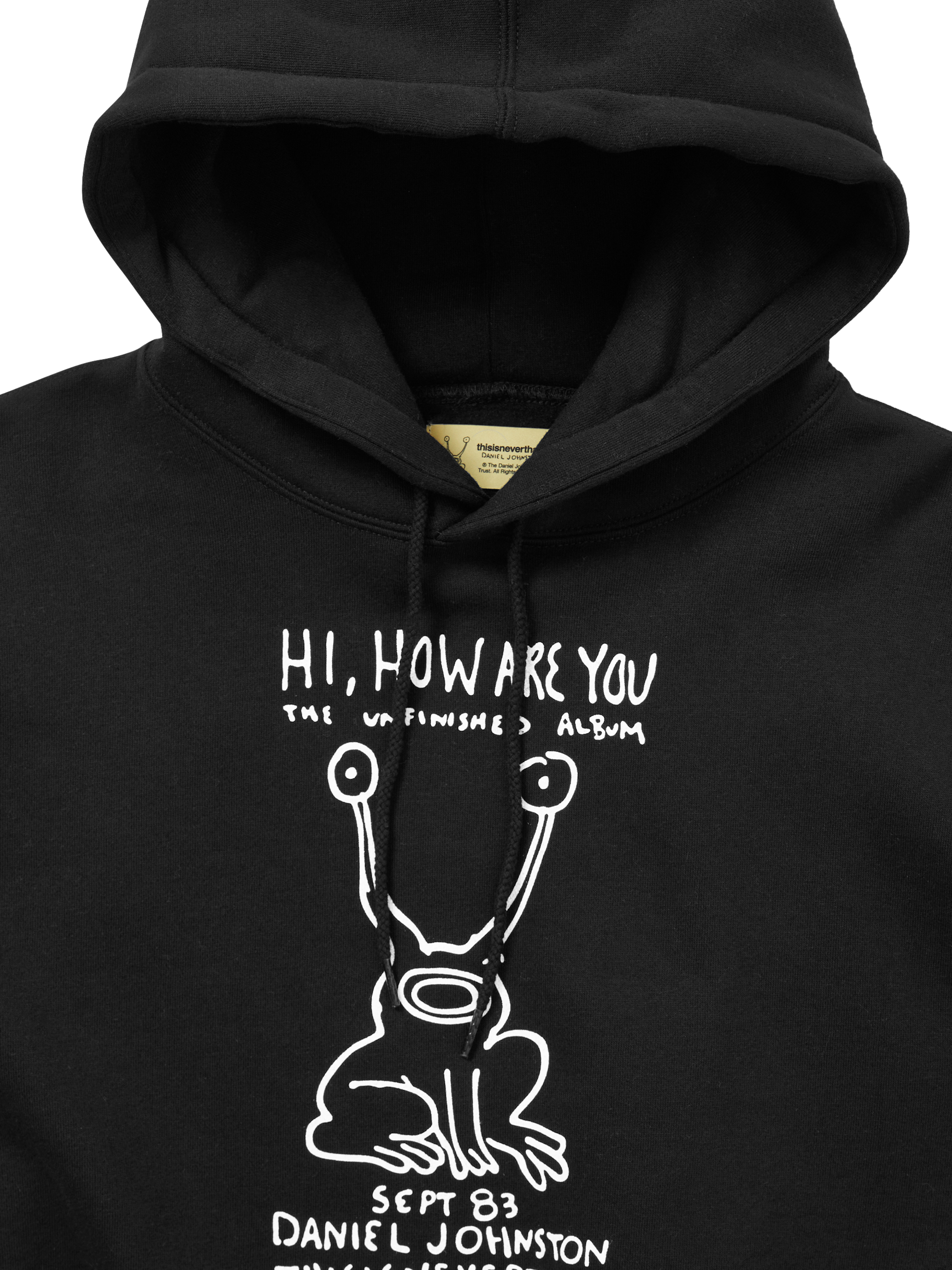 thisisneverthat - TNT Daniel Johnston Frog Hoodie Heather Grey (Black) product image 2 | TRAB K-Fashion Australia