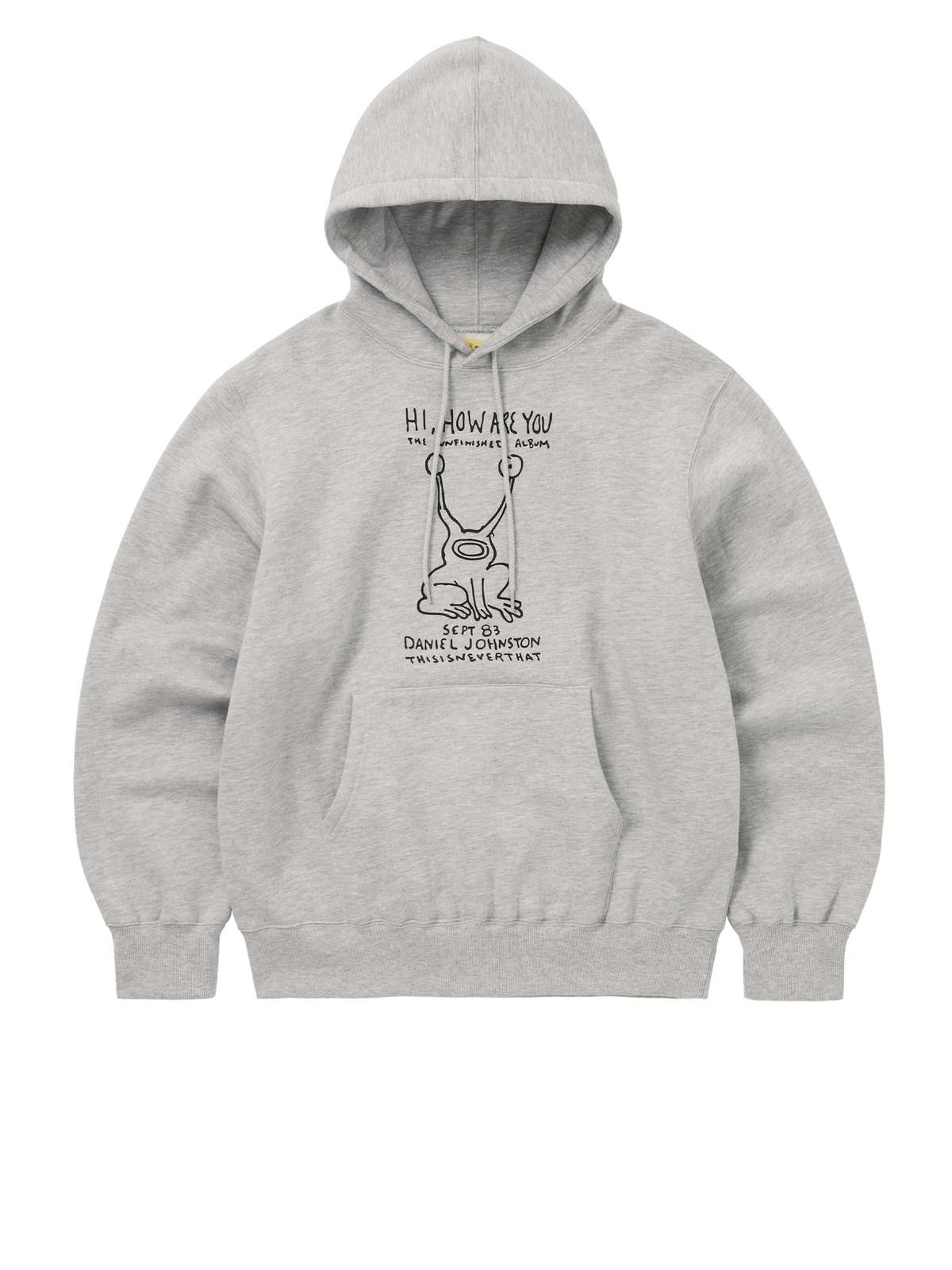 thisisneverthat - TNT Daniel Johnston Frog Hoodie (Heather Grey) product image 1 | TRAB K-Fashion Australia
