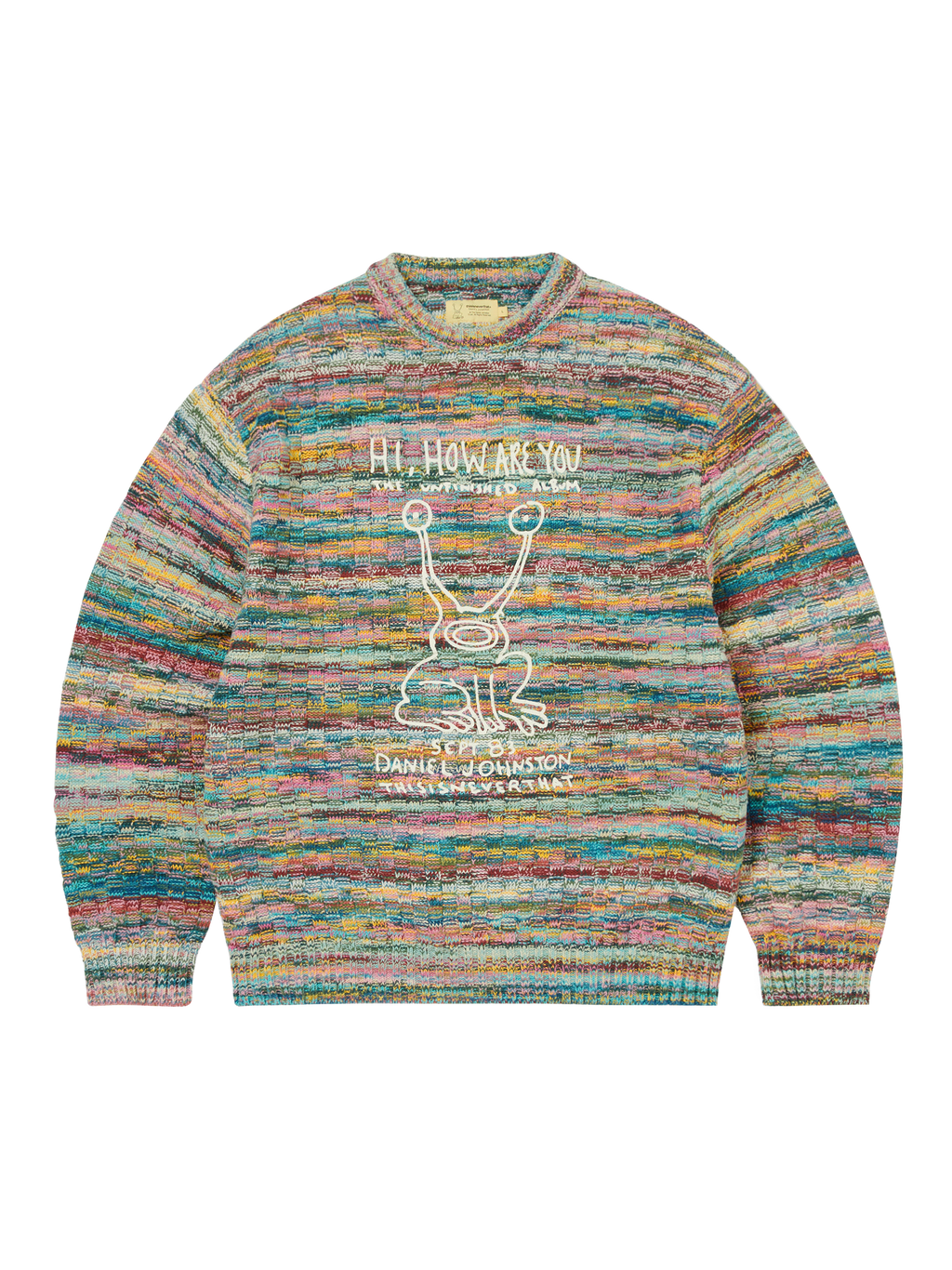 thisisneverthat - TNT Daniel Johnston Frog Knit Sweater (Pink) product image 1 | TRAB K-Fashion Australia