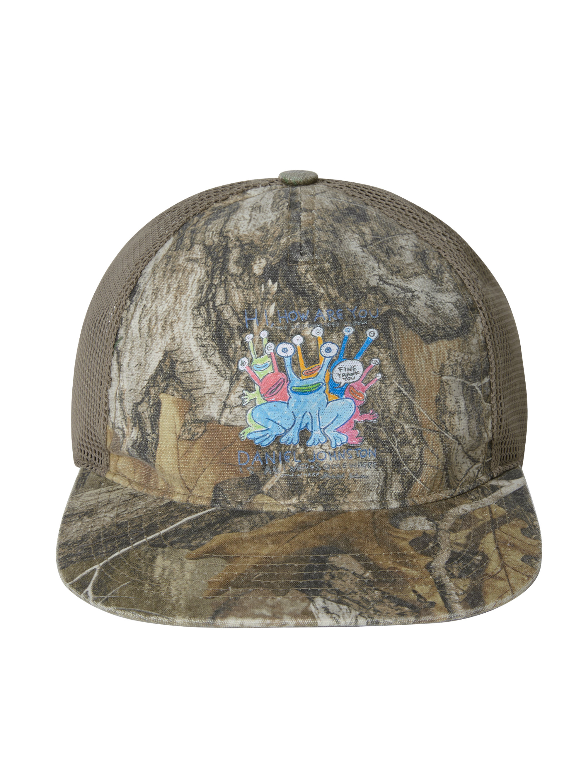 thisisneverthat - TNT Daniel Johnston Frogs Mesh Trucker Cap Realtree (Khaki) product image 2 | TRAB K-Fashion Australia