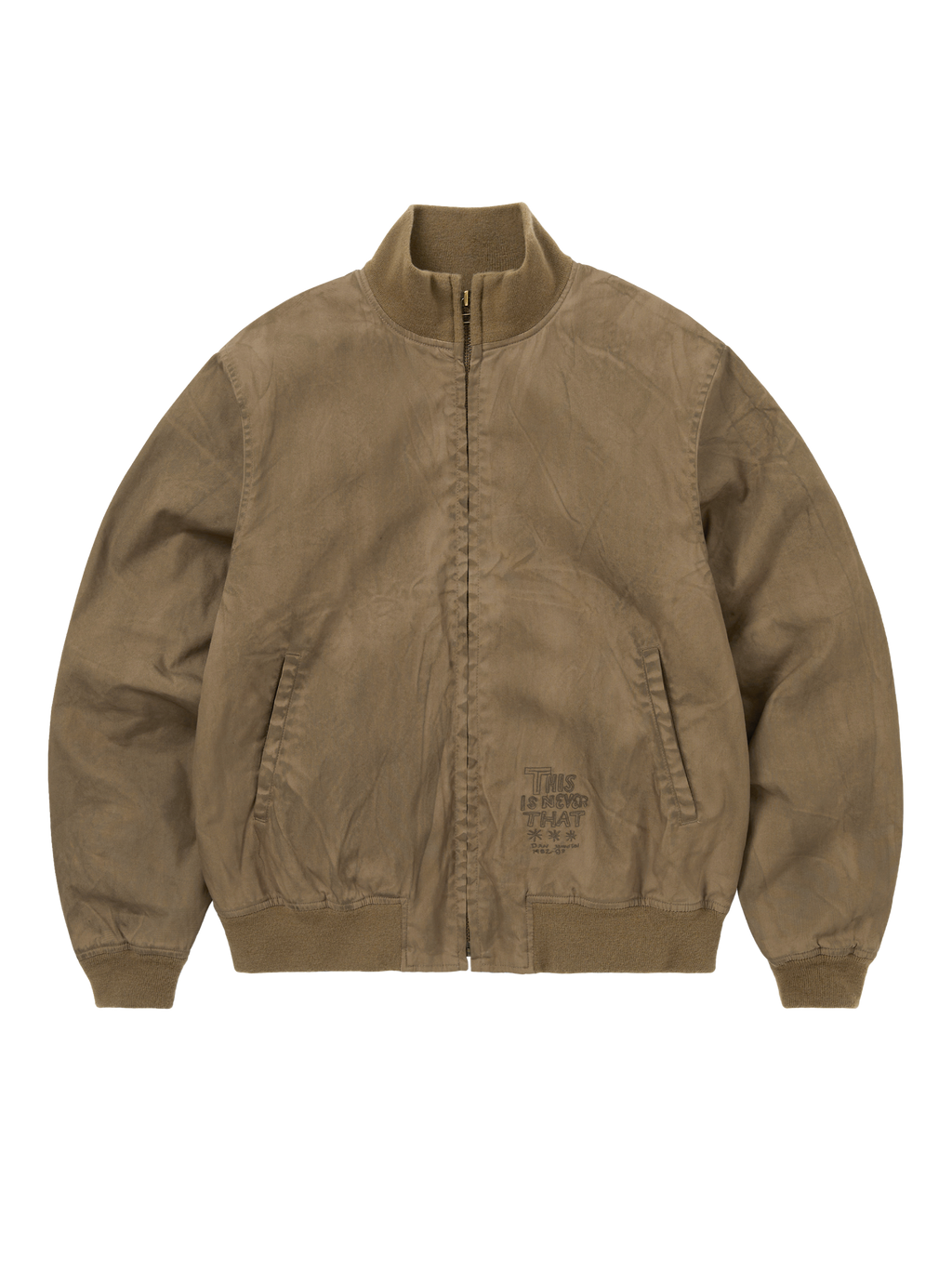 thisisneverthat - TNT Daniel Johnston Washed Tanker Jacket (Khaki) product image 1 | TRAB K-Fashion Australia
