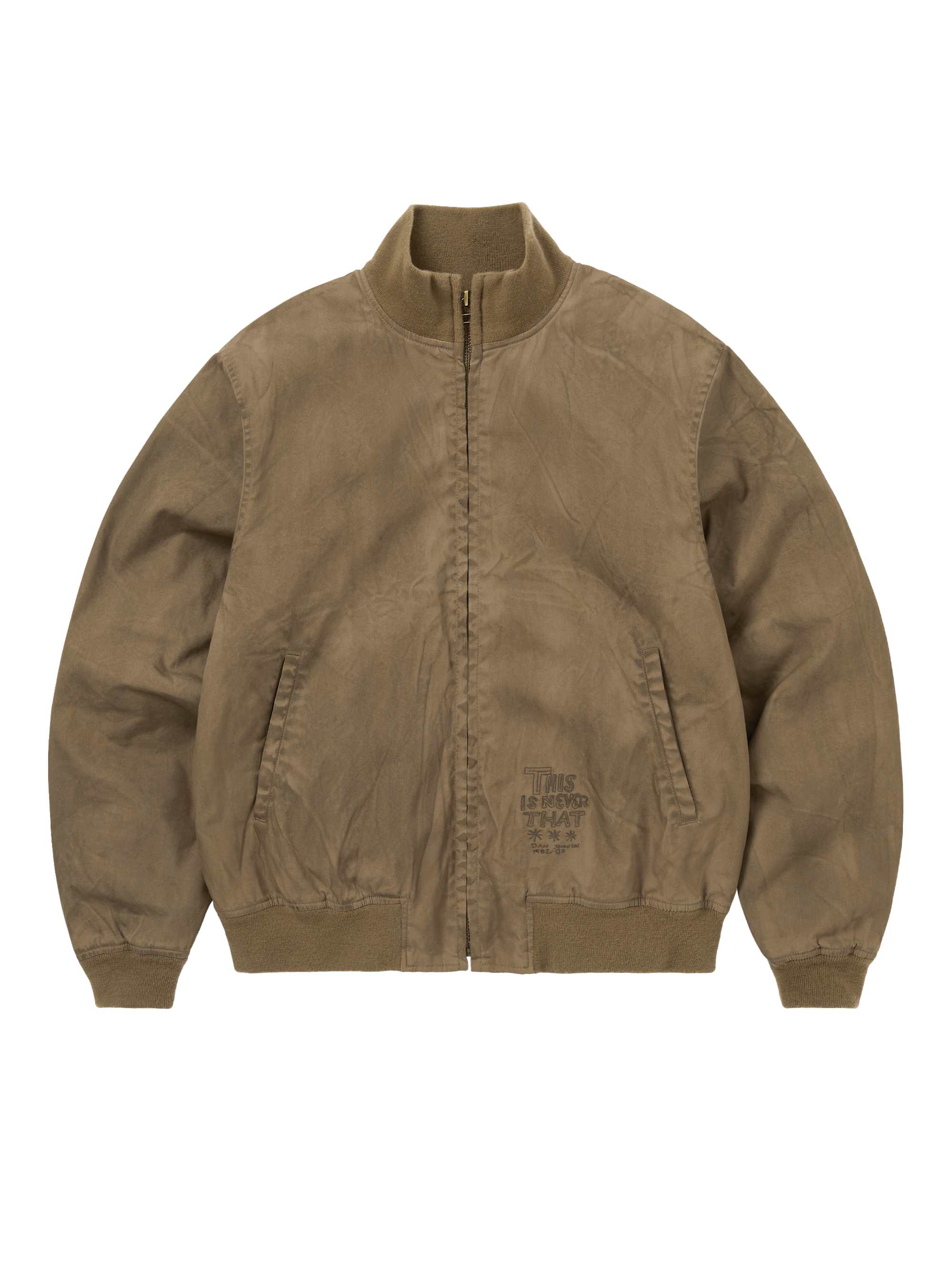 thisisneverthat - TNT Daniel Johnston Washed Tanker Jacket (Khaki) product image 1 | TRAB K-Fashion Australia