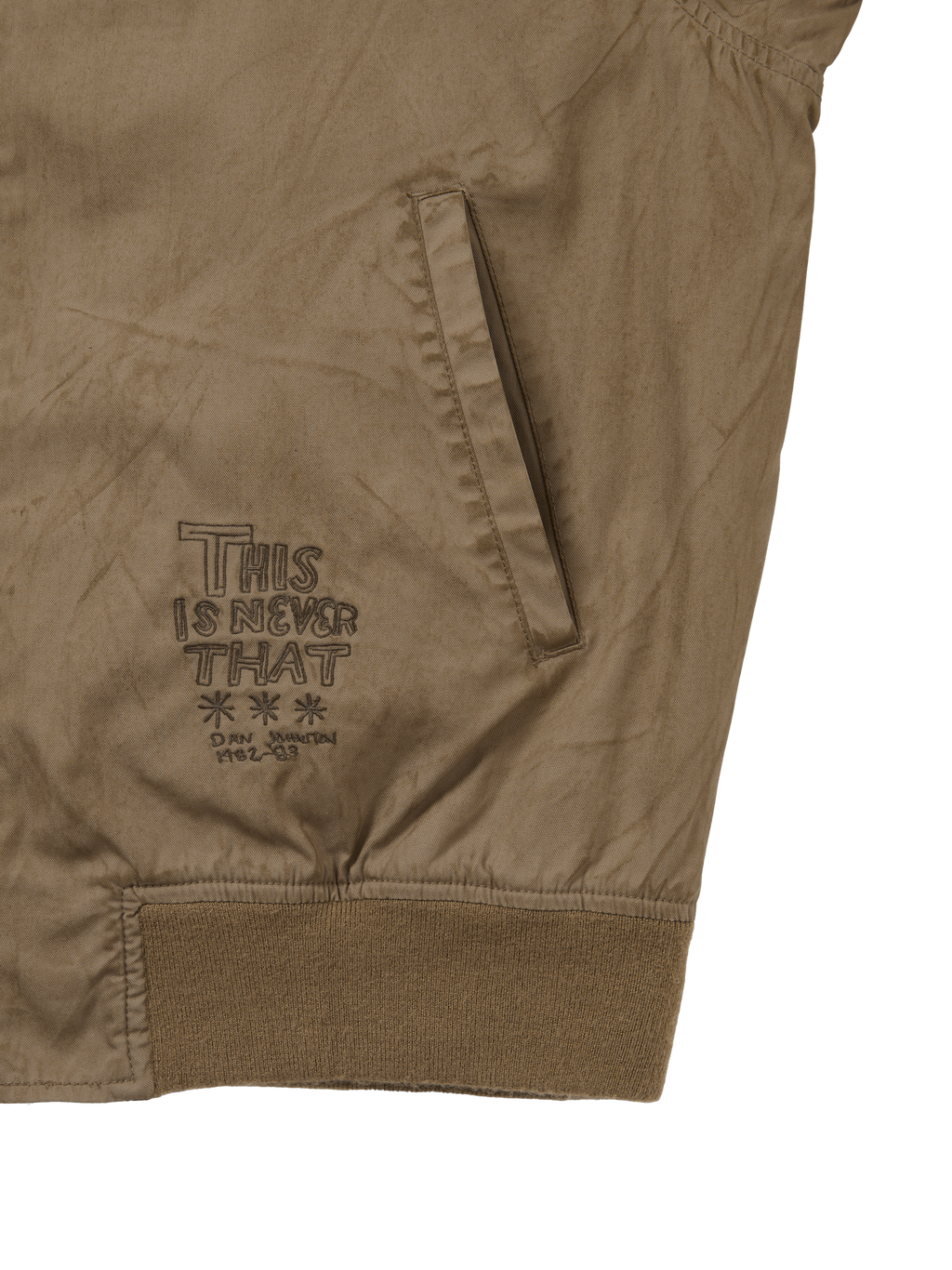thisisneverthat - TNT Daniel Johnston Washed Tanker Jacket (Khaki) product image 3 | TRAB K-Fashion Australia
