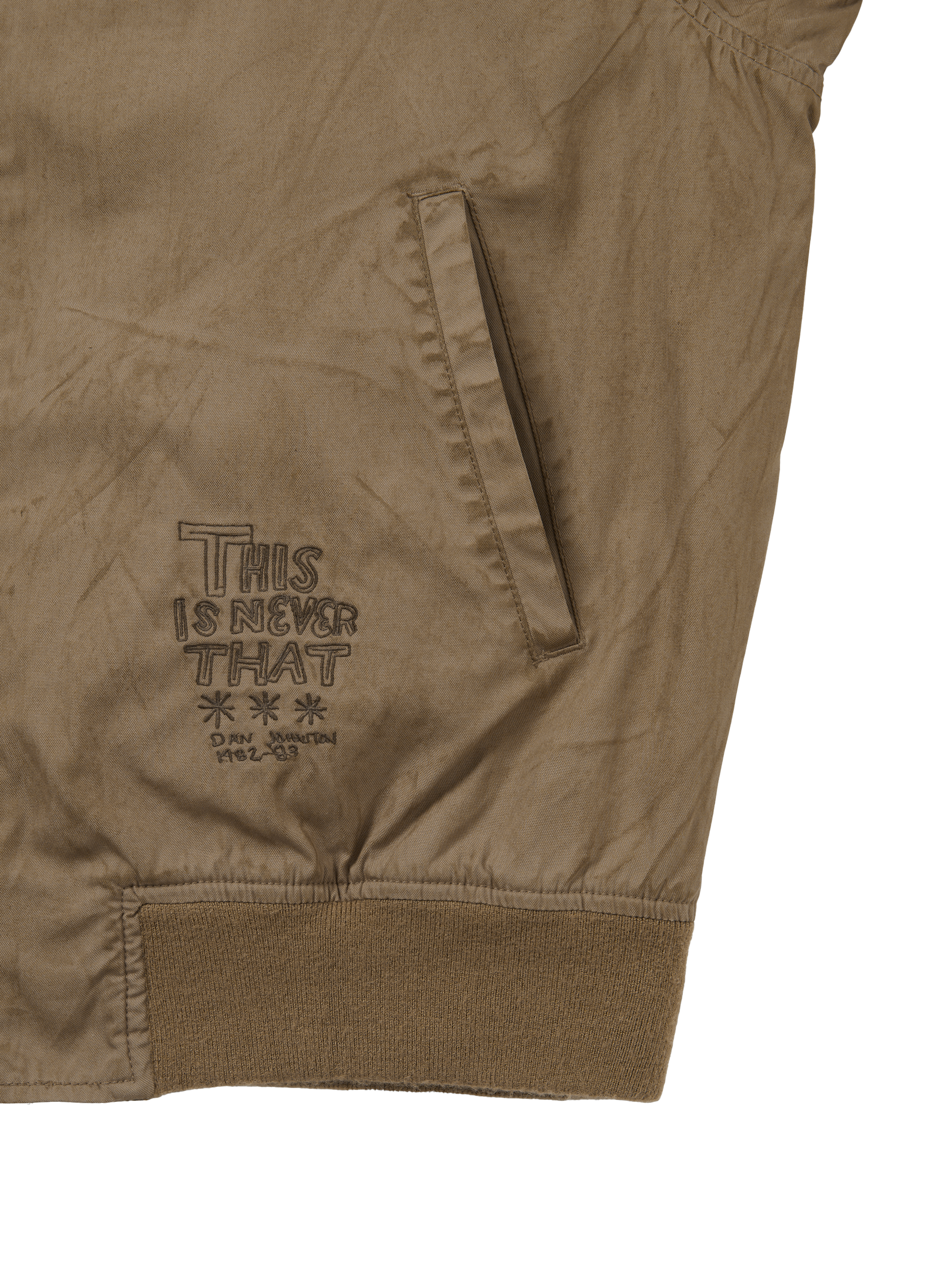 thisisneverthat - TNT Daniel Johnston Washed Tanker Jacket (Khaki) product image 3 | TRAB K-Fashion Australia