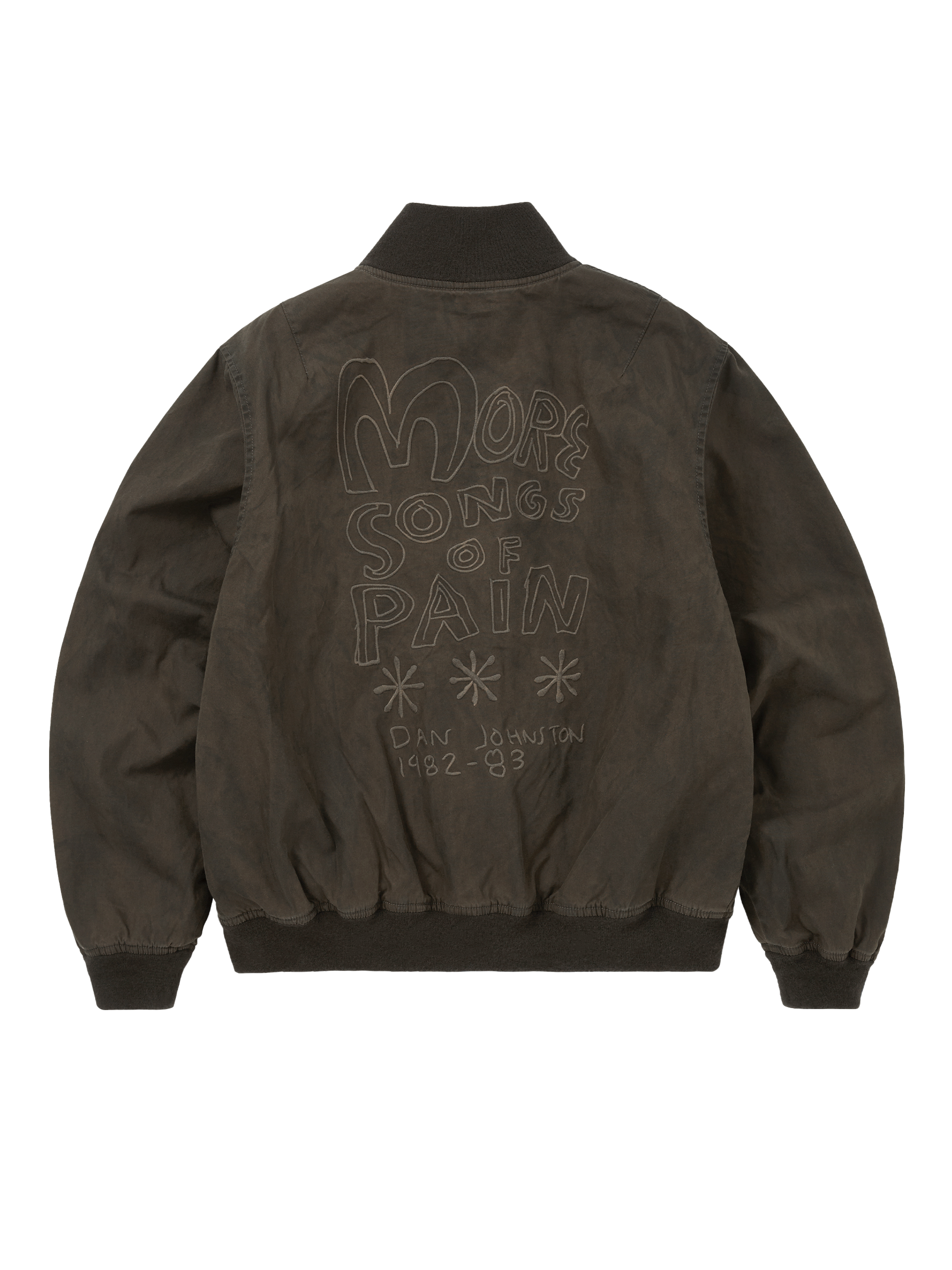 thisisneverthat - TNT Daniel Johnston Washed Tanker Jacket Olive (Heathergrey) product image 4 | TRAB K-Fashion Australia
