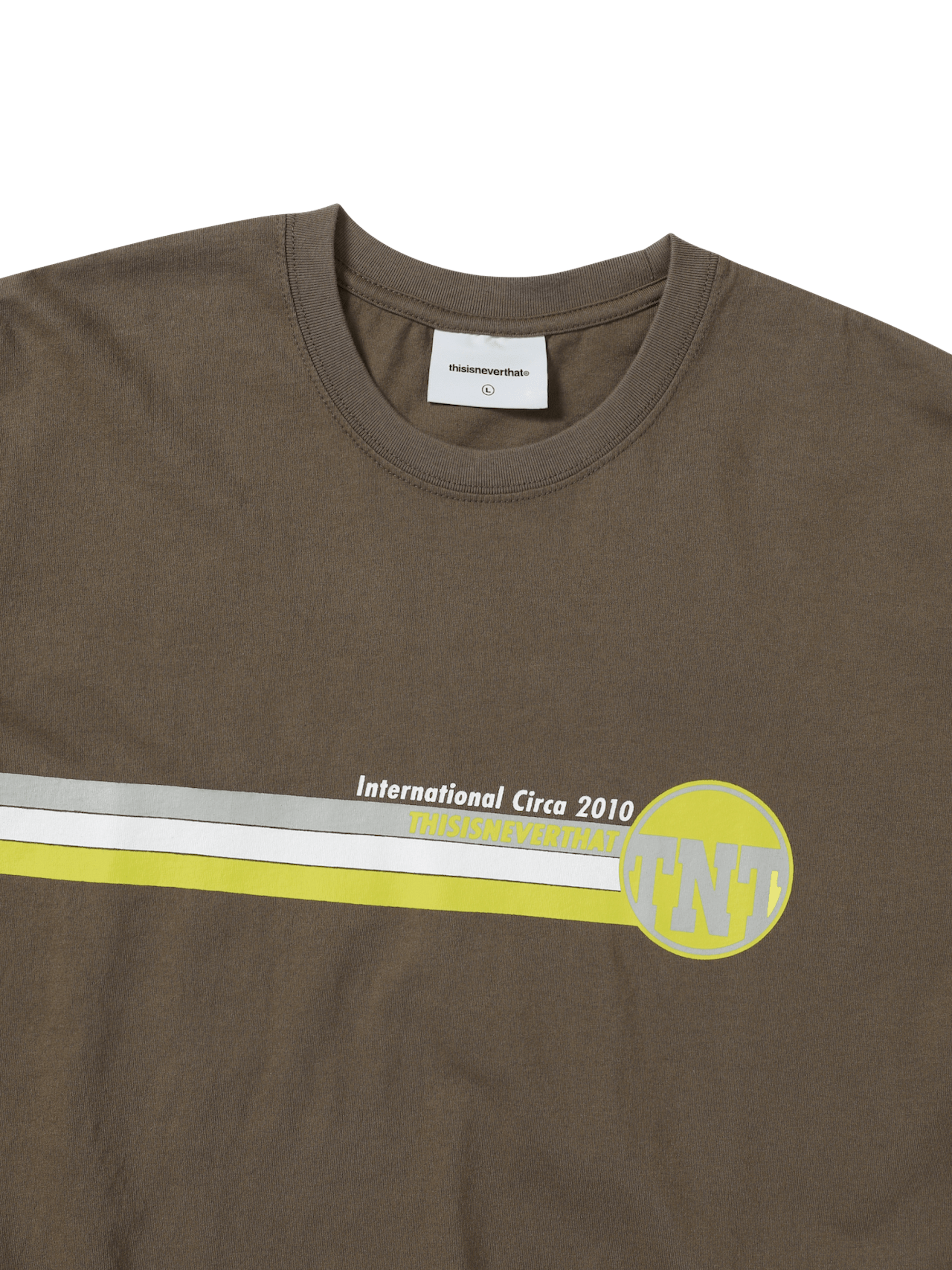 thisisneverthat - TNT Track Lines Tee (Brown) product image 2 | TRAB K-Fashion Australia