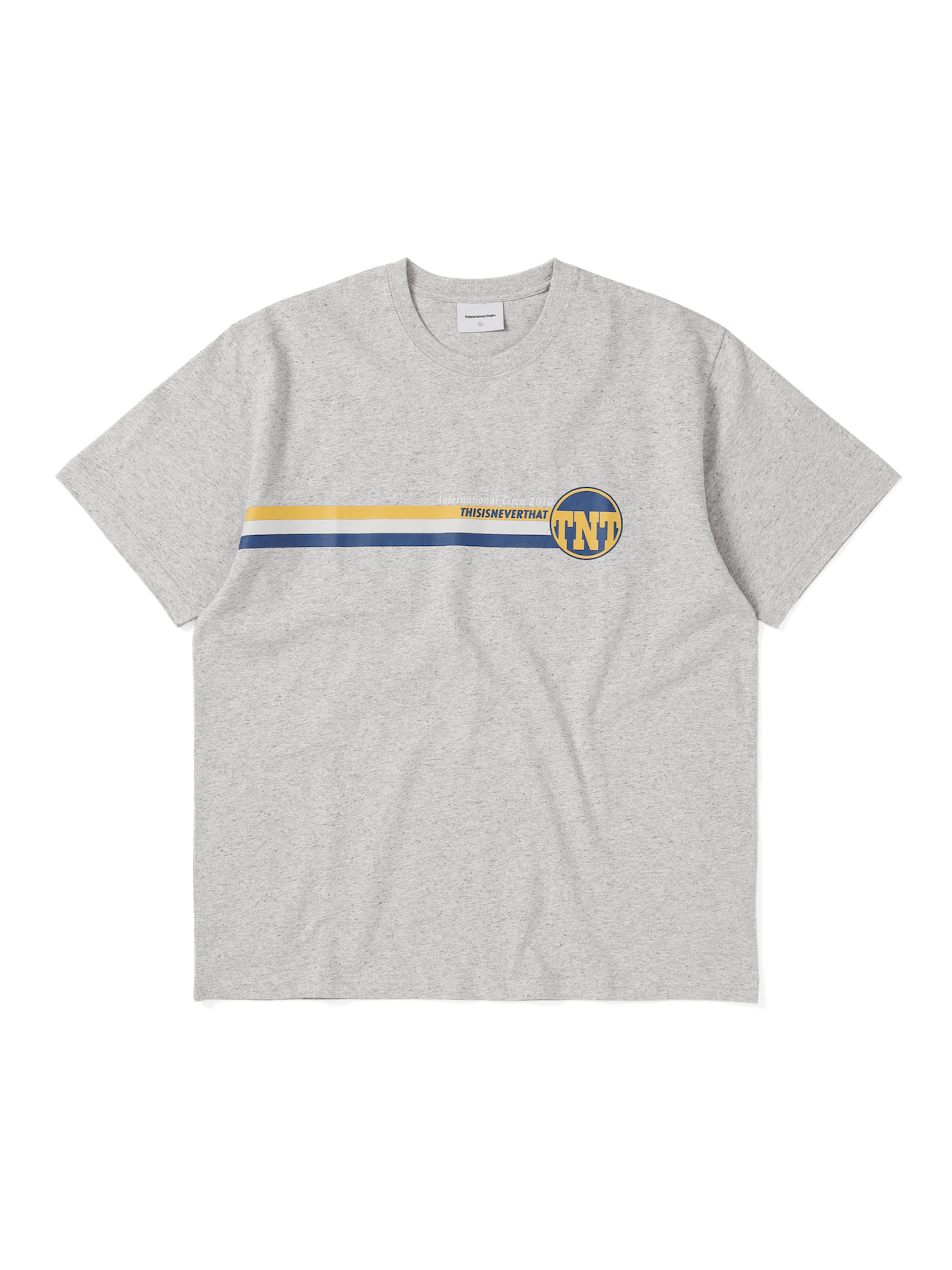 thisisneverthat - TNT Track Lines Tee Heather Grey (Heathergrey) product image 1 | TRAB K-Fashion Australia