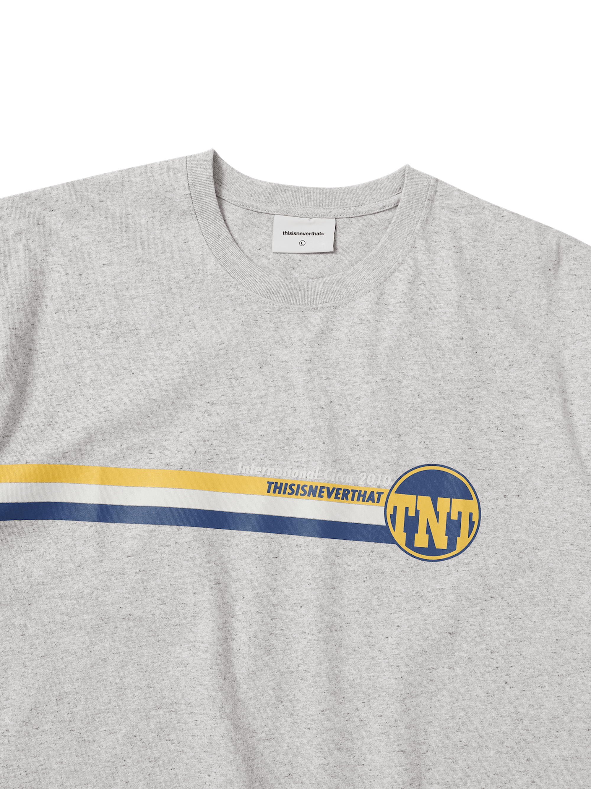 thisisneverthat - TNT Track Lines Tee (Heather Grey) product image 2 | TRAB K-Fashion Australia
