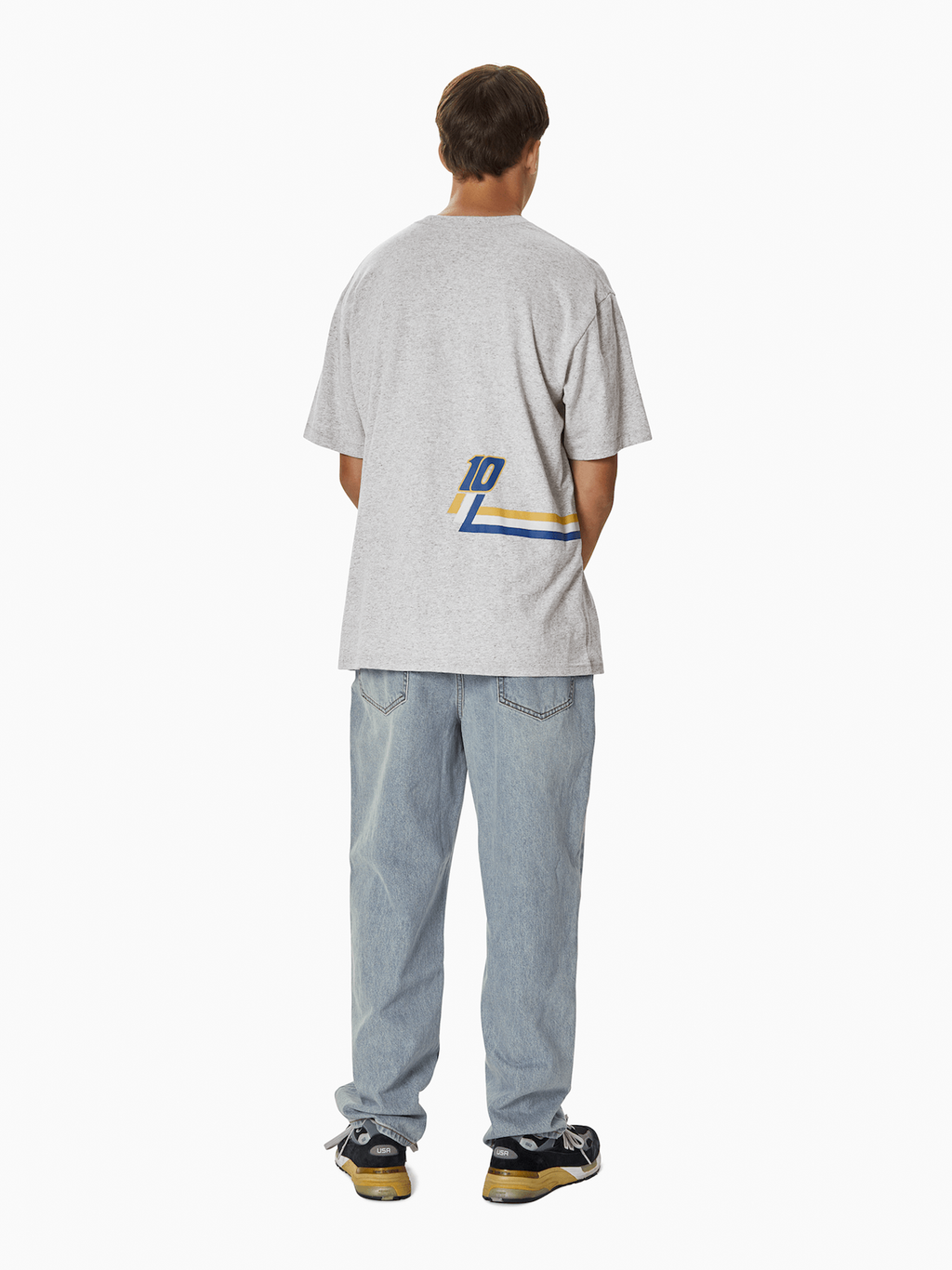 thisisneverthat - TNT Track Lines Tee (Heather Grey) product image 6 | TRAB K-Fashion Australia