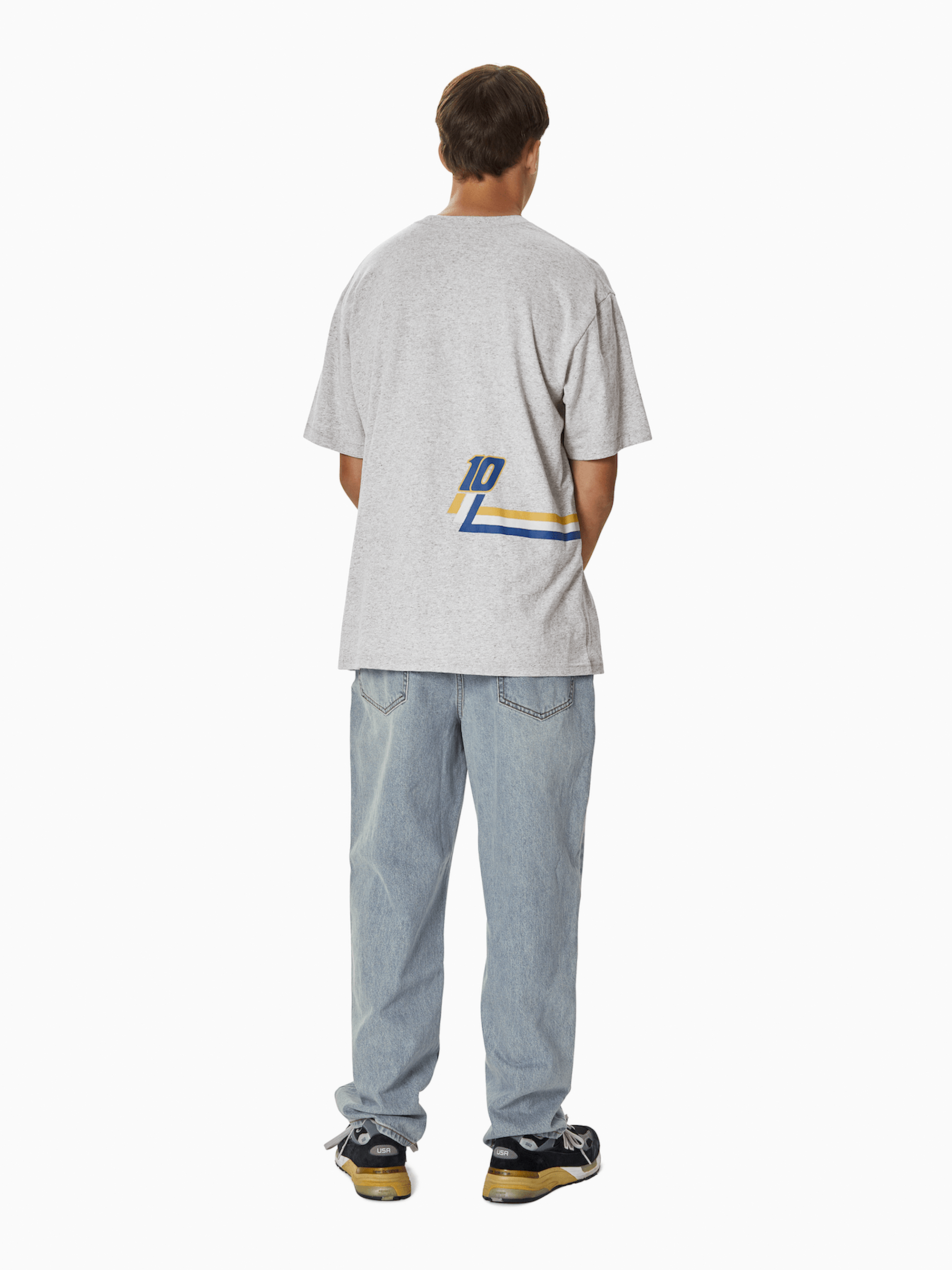 thisisneverthat - TNT Track Lines Tee (Heather Grey) product image 6 | TRAB K-Fashion Australia
