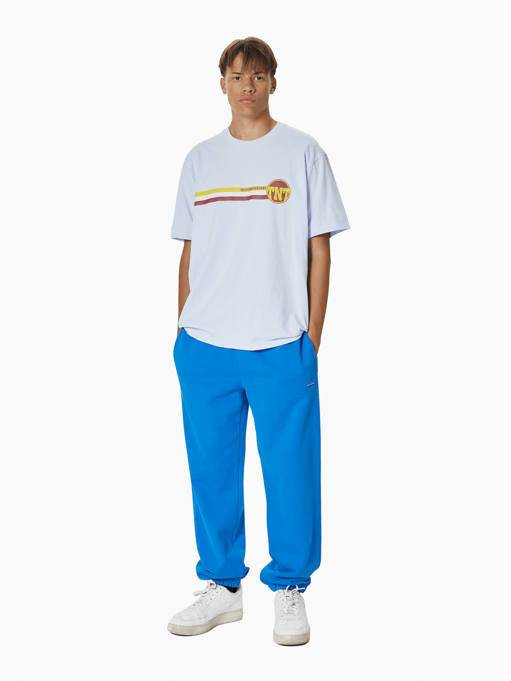 thisisneverthat - TNT Track Lines Tee (Ice) product image 5 | TRAB K-Fashion Australia