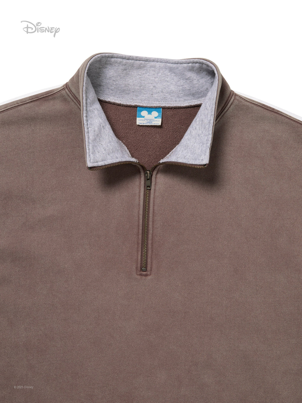 thisisneverthat - TNT_Mickey_Frame Half Zip Sweatshirt (Brown) product image 2 | TRAB K-Fashion Australia