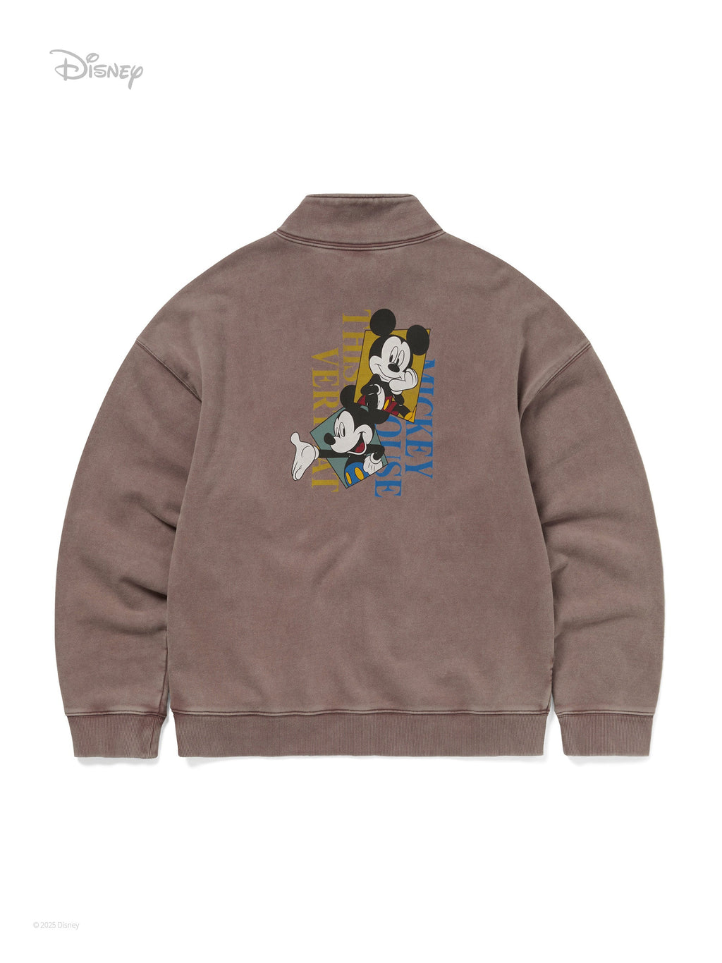 thisisneverthat - TNT_Mickey_Frame Half Zip Sweatshirt (Dusty Brown) product image 4 | TRAB K-Fashion Australia