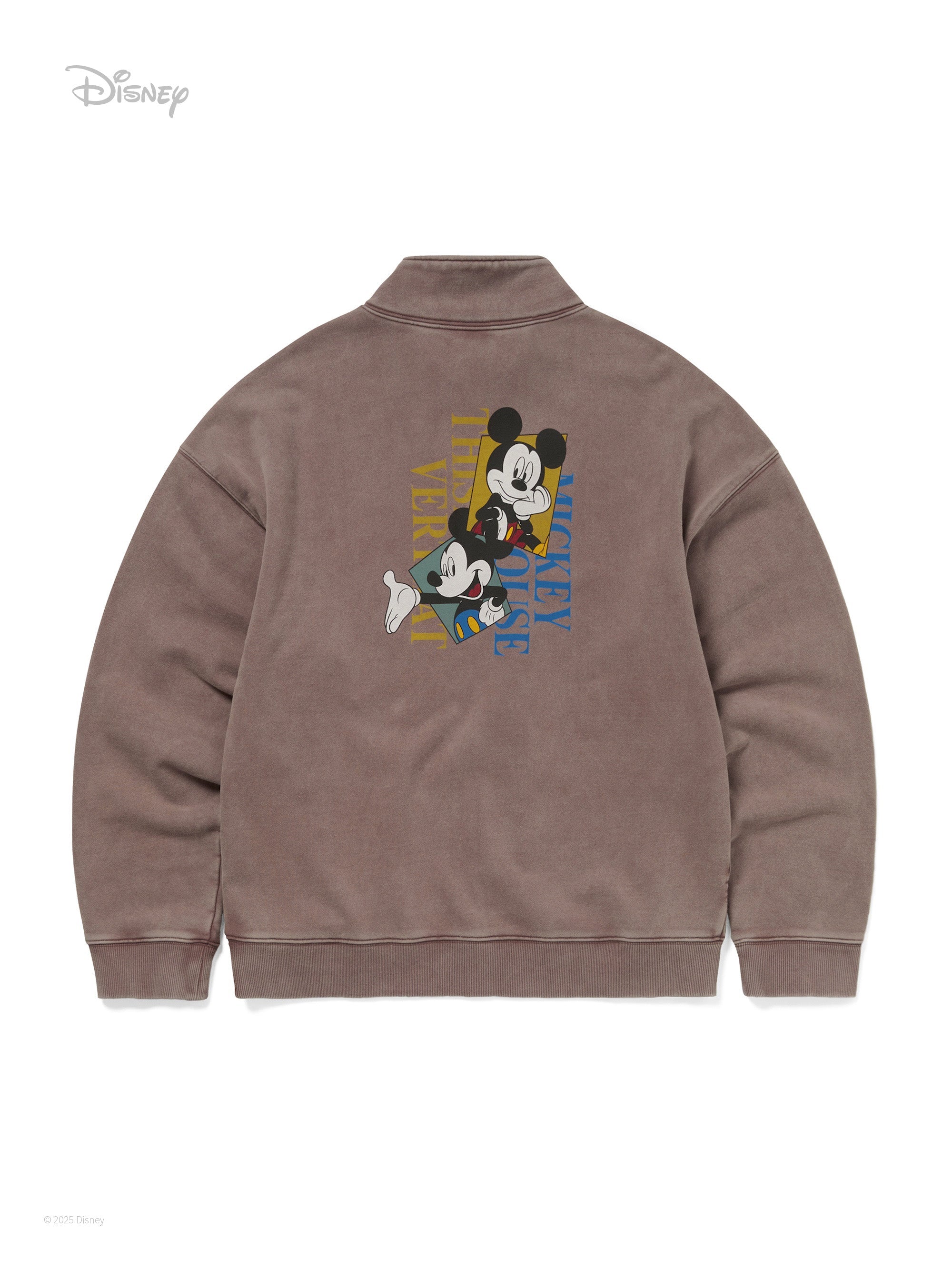 thisisneverthat - TNT_Mickey_Frame Half Zip Sweatshirt (Brown) product image 4 | TRAB K-Fashion Australia