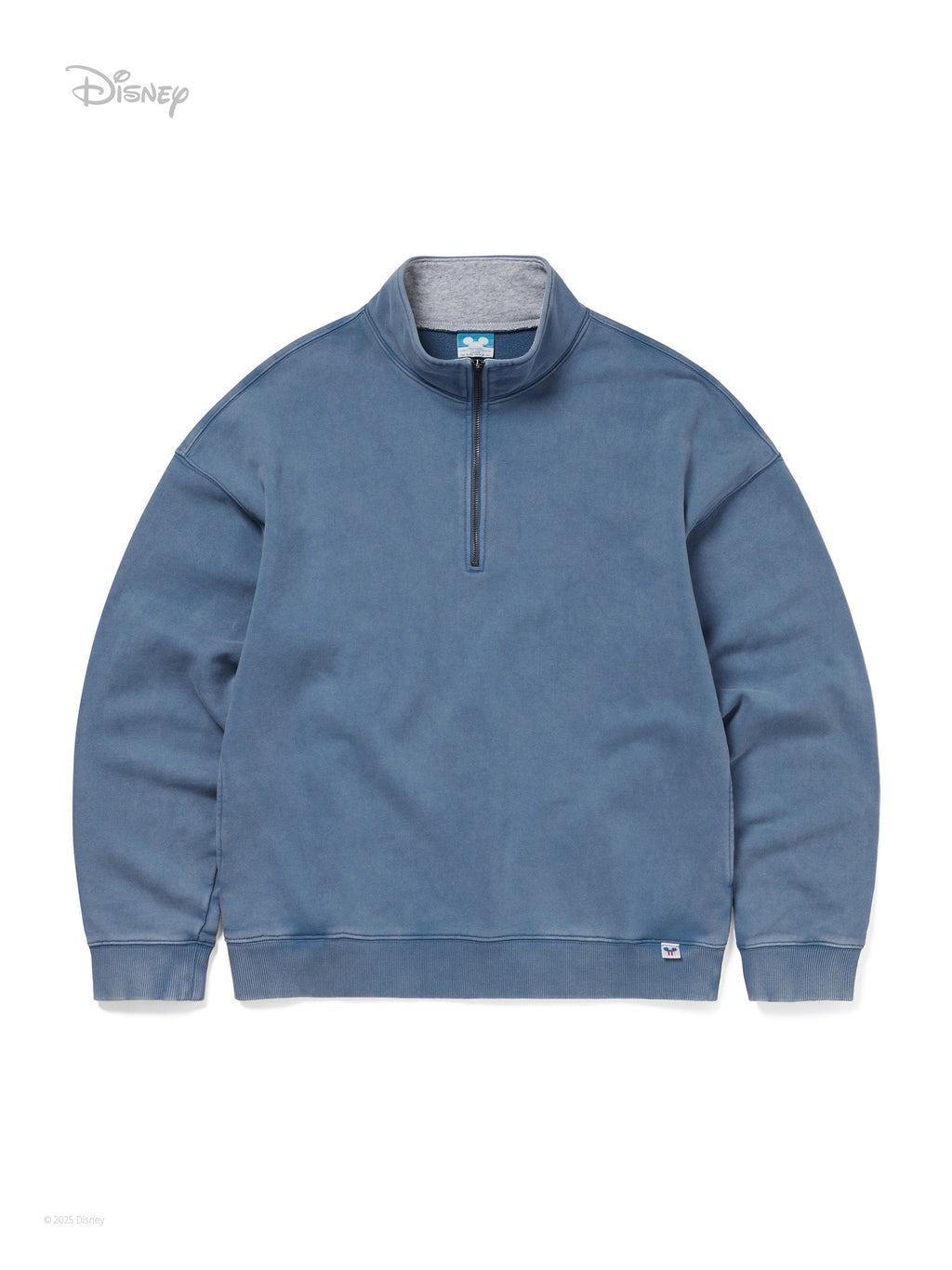 thisisneverthat - TNT_Mickey_Frame Half Zip Sweatshirt (Dusty Blue) product image 1 | TRAB K-Fashion Australia