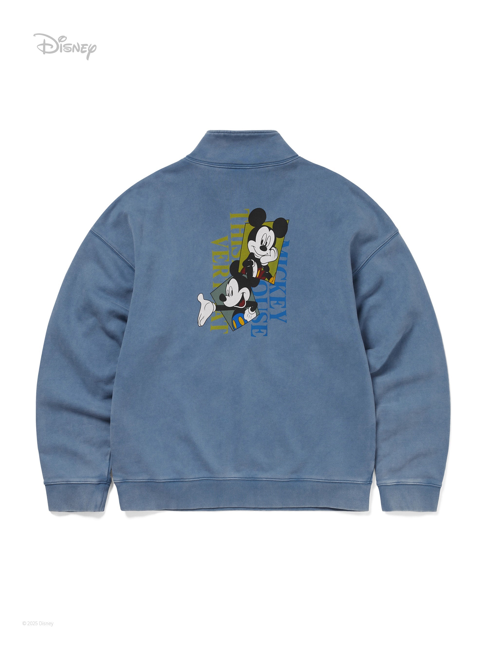 thisisneverthat - TNT_Mickey_Frame Half Zip Sweatshirt (Dusty Blue) product image 4 | TRAB K-Fashion Australia