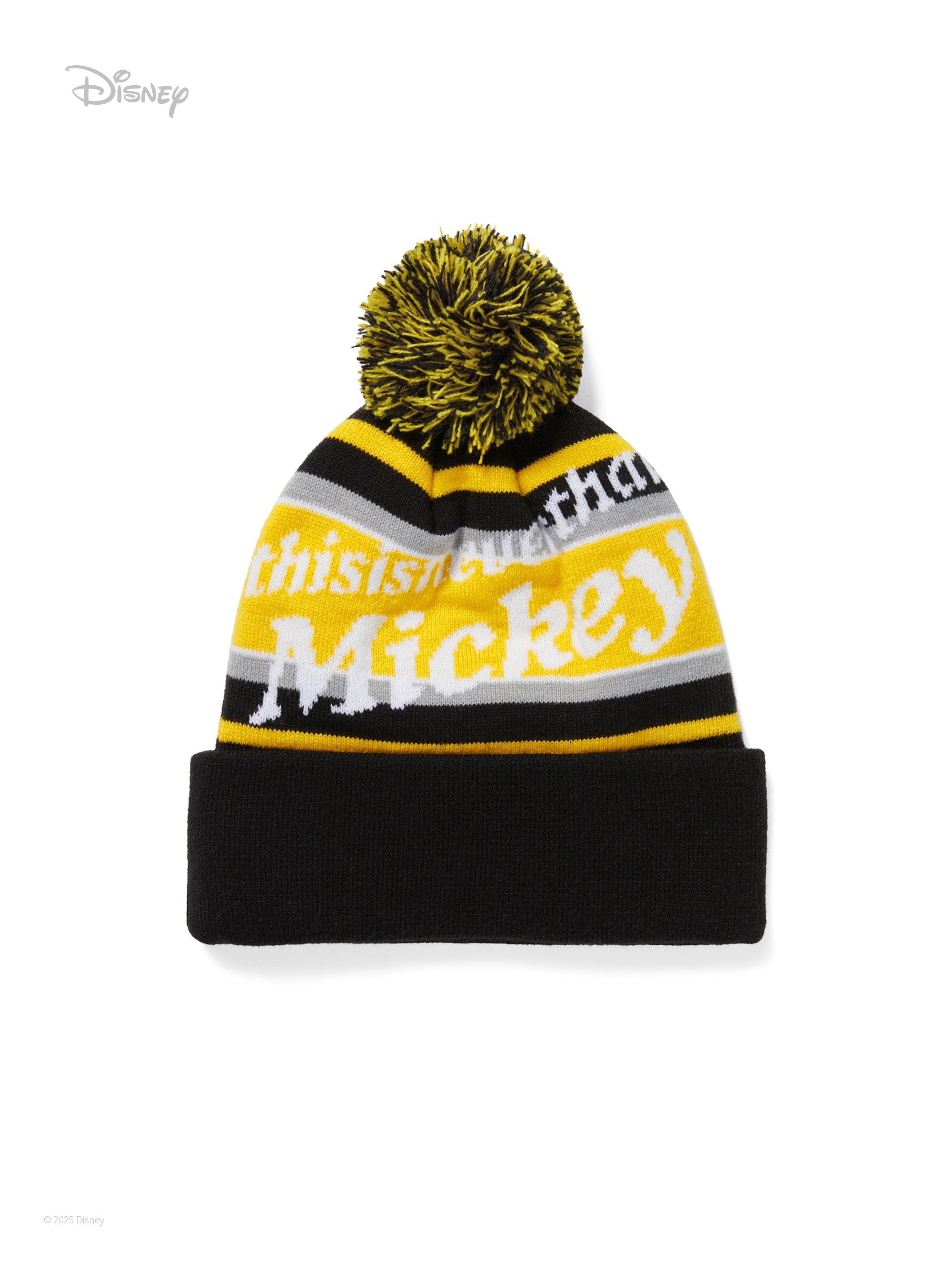 thisisneverthat - TNT_Mickey_Pom Beanie Black/Yellow (Yellow) product image 2 | TRAB K-Fashion Australia