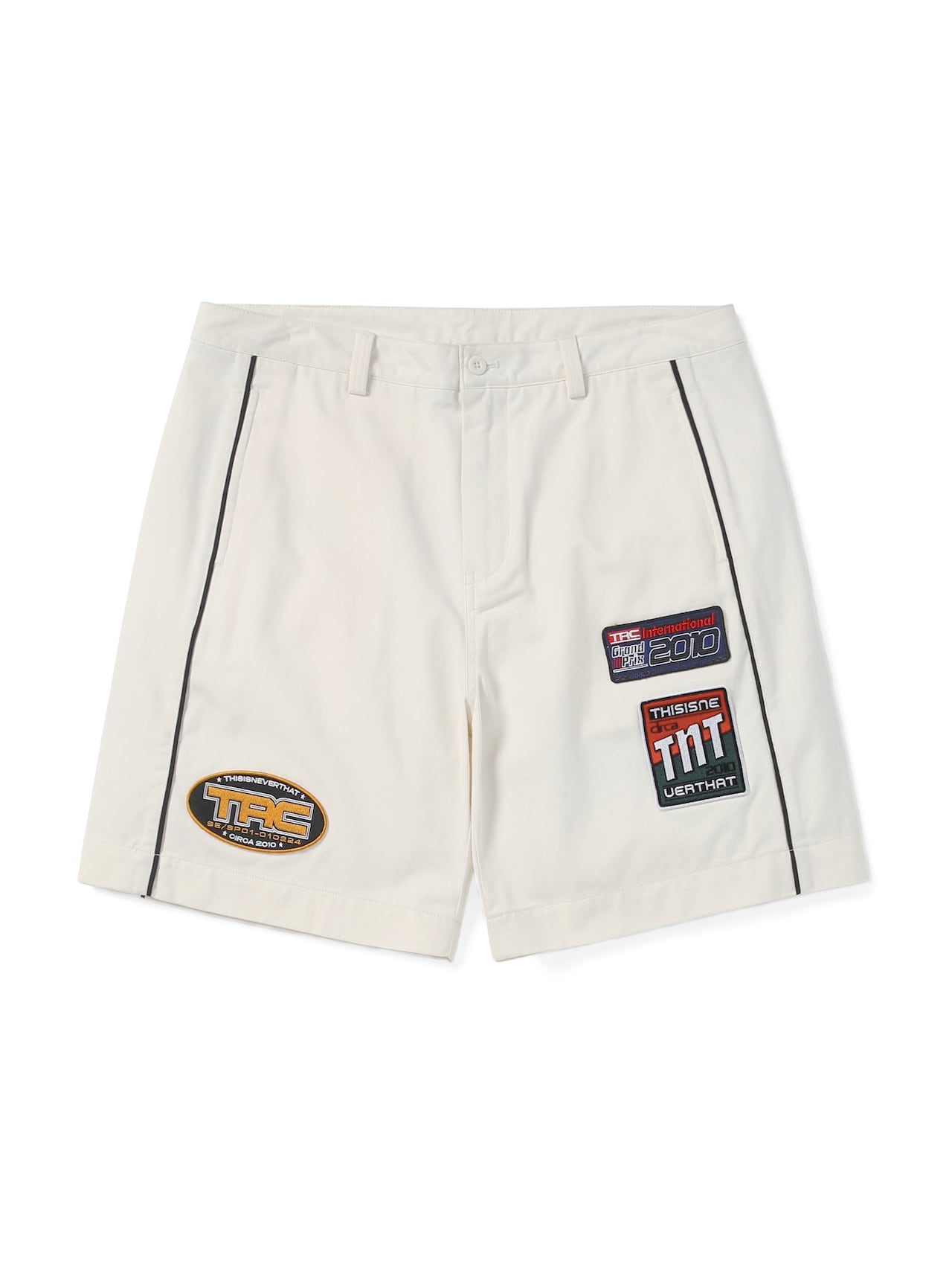 thisisneverthat - TRC Racing Short Off (White) product image 1 | TRAB K-Fashion Australia