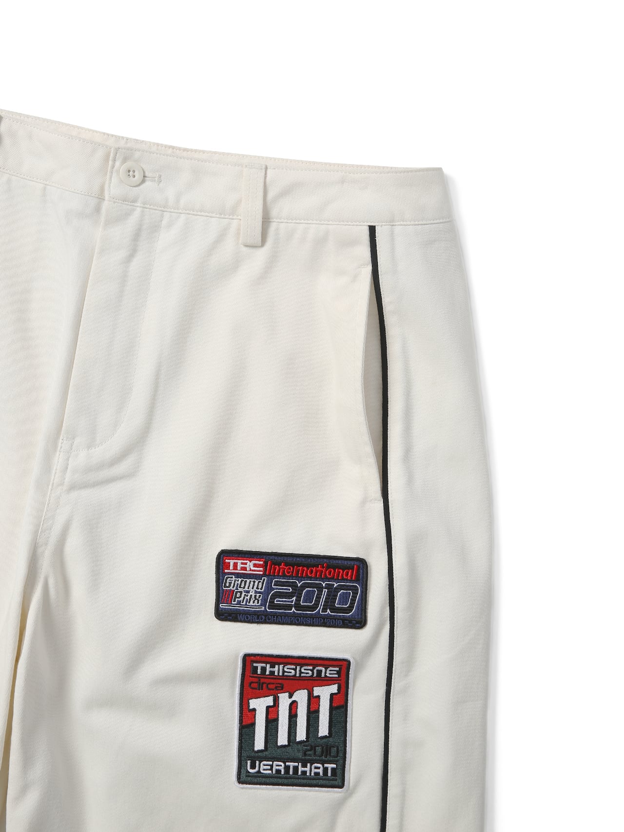 thisisneverthat - TRC Racing Short Off (White) product image 4 | TRAB K-Fashion Australia
