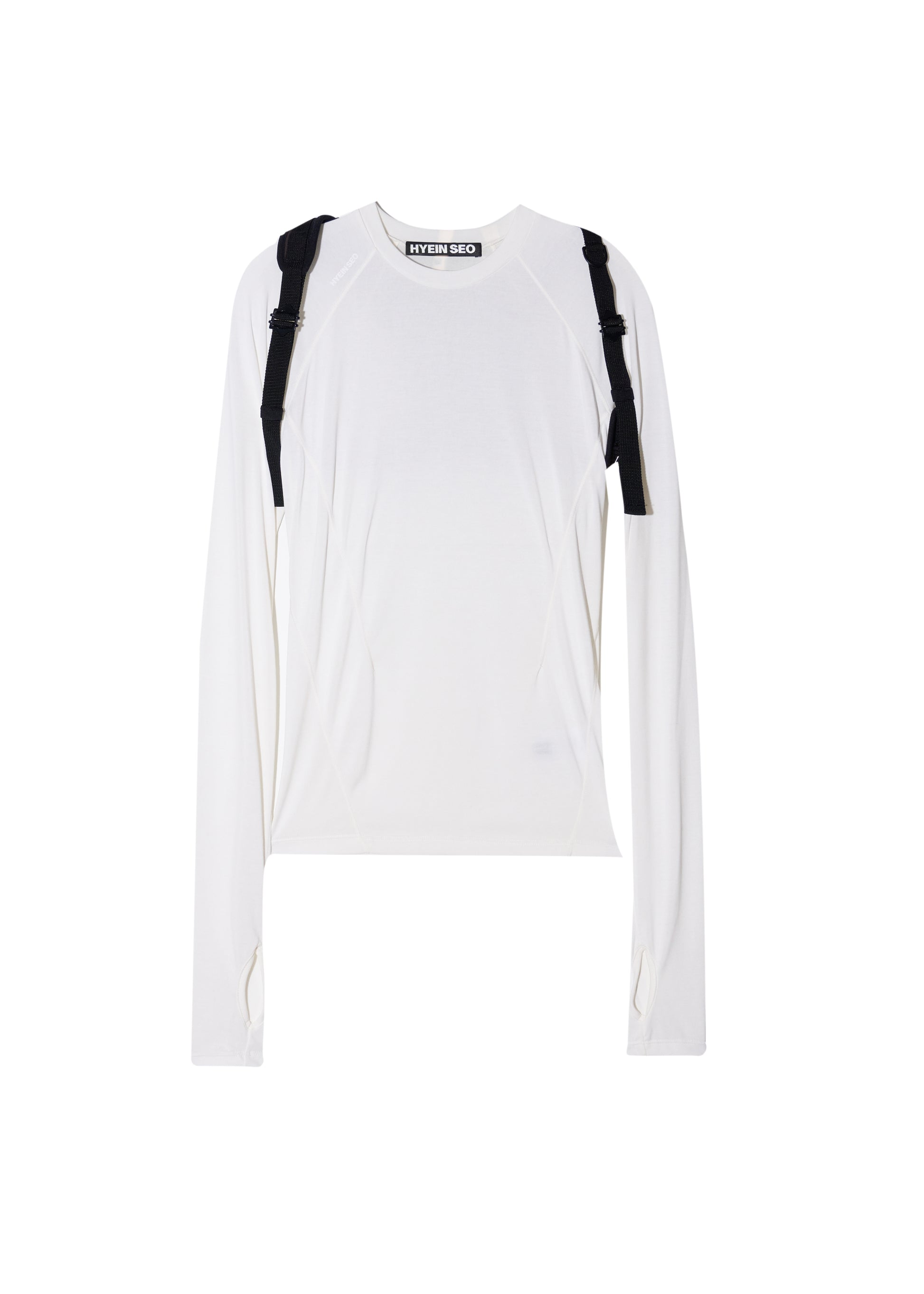 Hyein Seo - Fitted Top w/ Backstrap (White) product image 5 | TRAB K-Fashion Australia