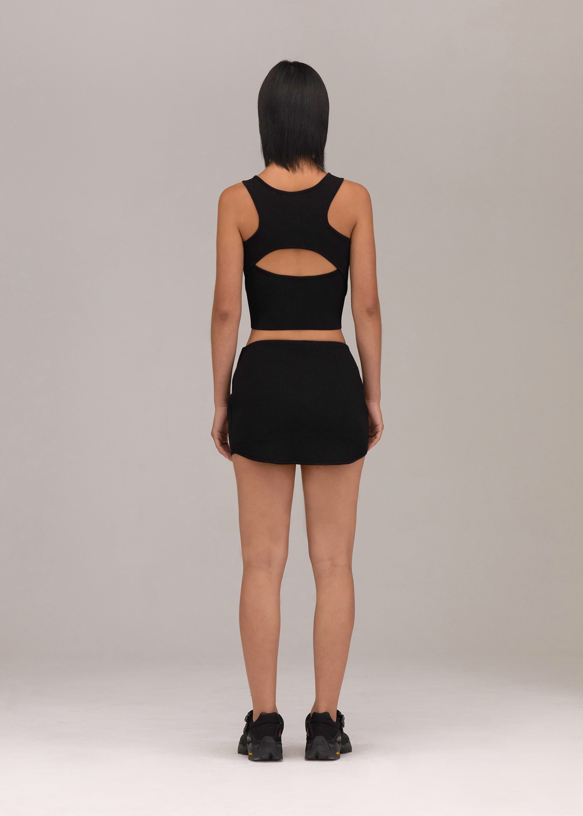 Hyein Seo - Knit Top and Mini Skirt Set (Black) product image 3 | TRAB K-Fashion Australia