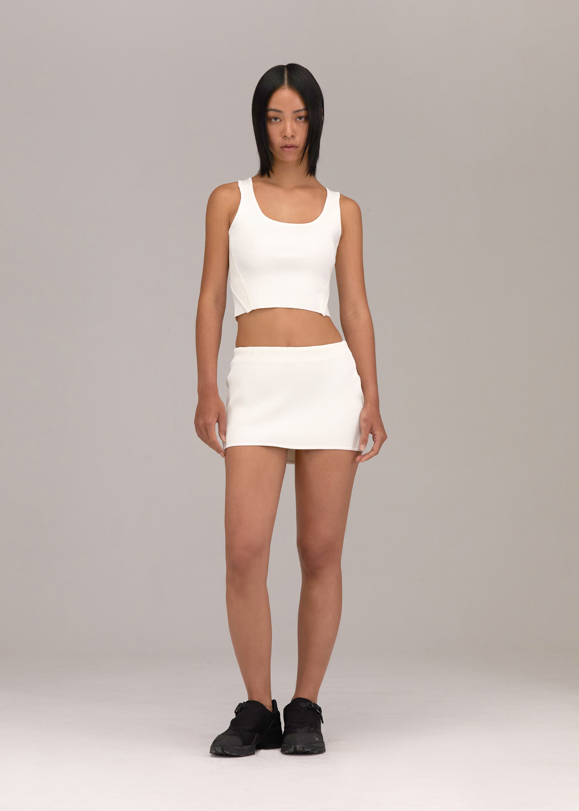 Hyein Seo - Knit Top and Mini Skirt Set (White) product image 1 | TRAB K-Fashion Australia