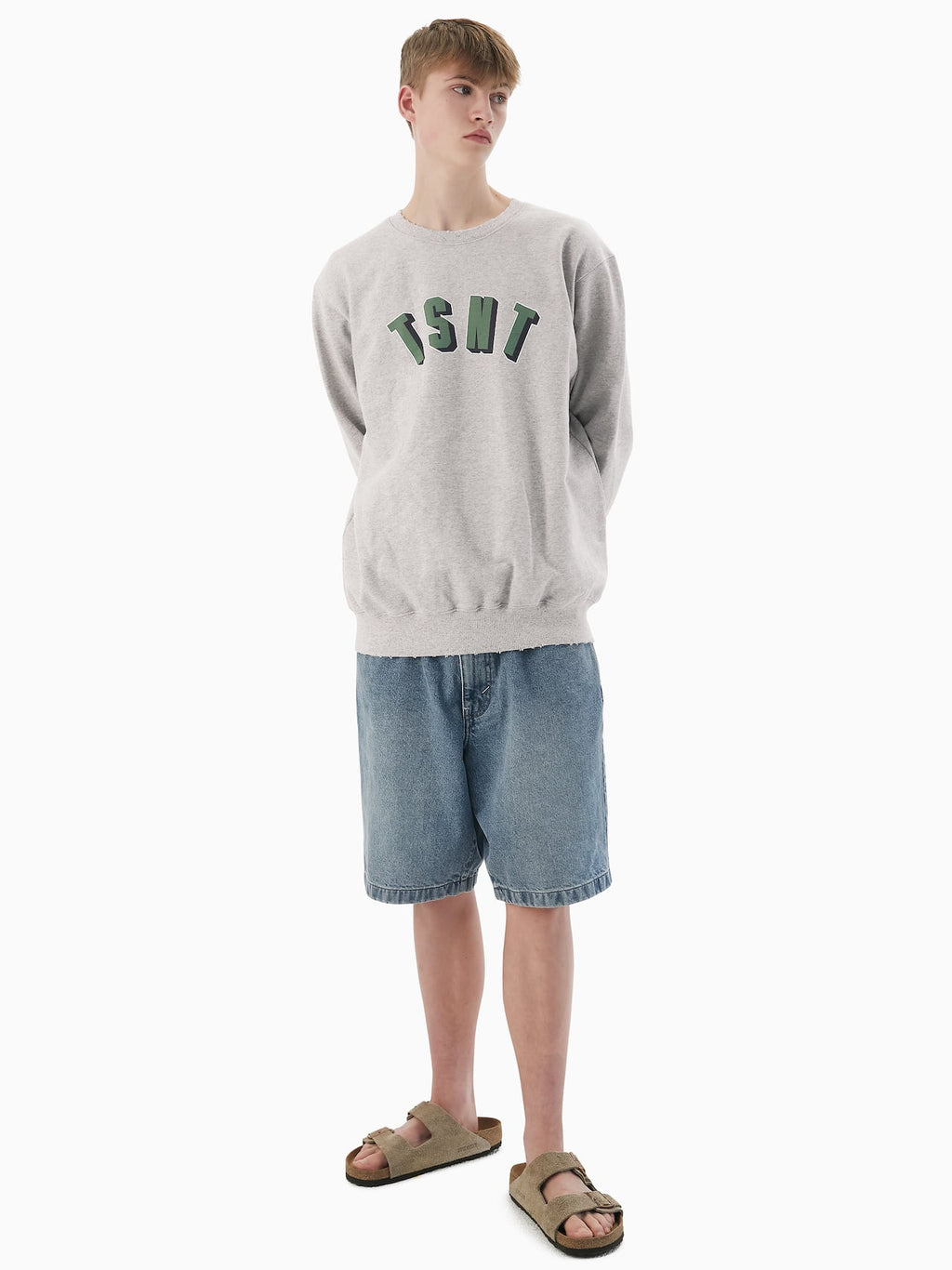 thisisneverthat - TSNT Crewneck Heather (Grey) product image 5 | TRAB K-Fashion Australia