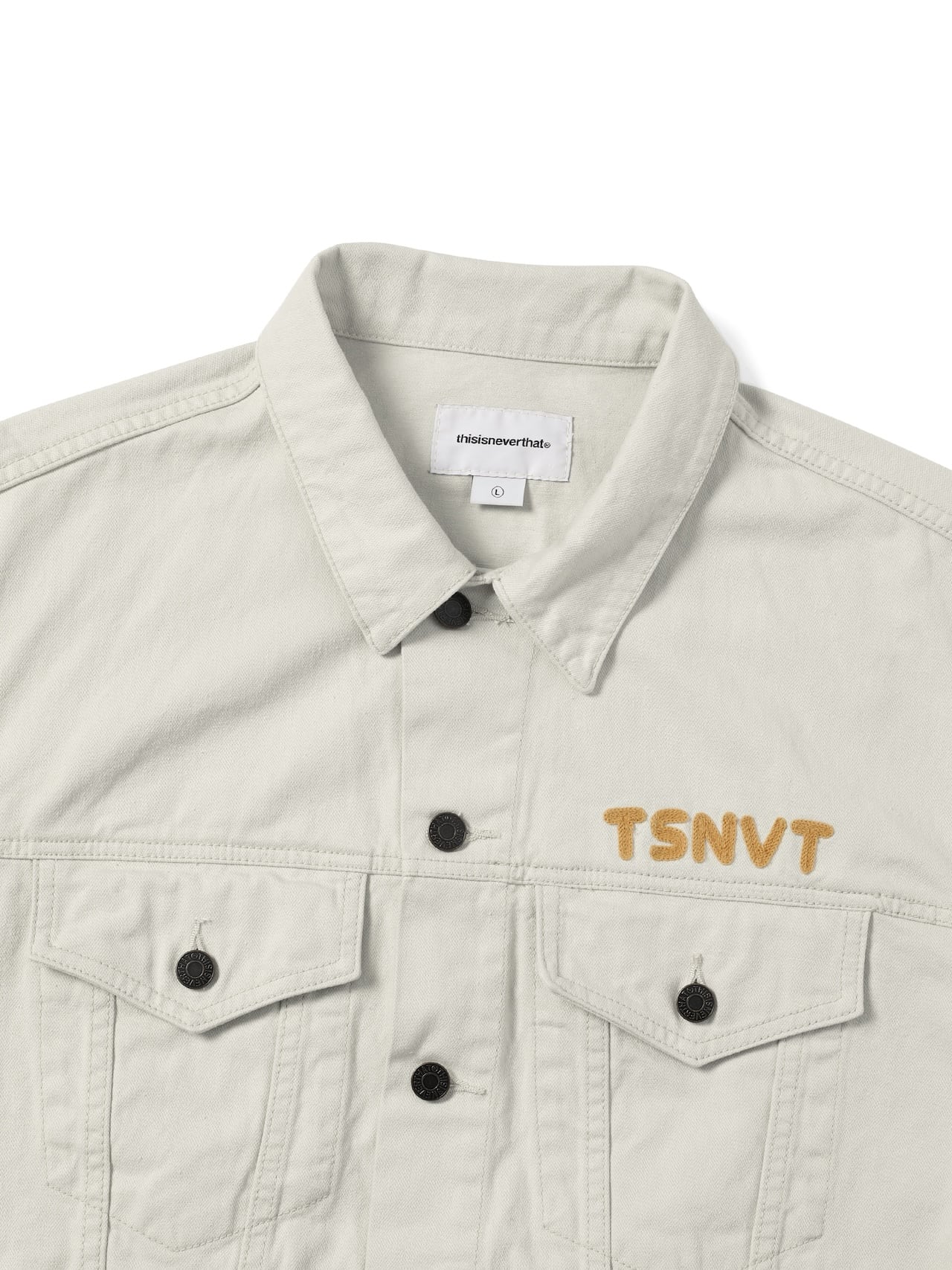 thisisneverthat - TSNVT Trucker Jacket Off (white) product image 2 | TRAB K-Fashion Australia