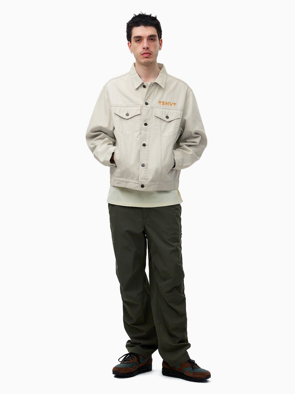 thisisneverthat - TSNVT Trucker Jacket Off (white) product image 7 | TRAB K-Fashion Australia
