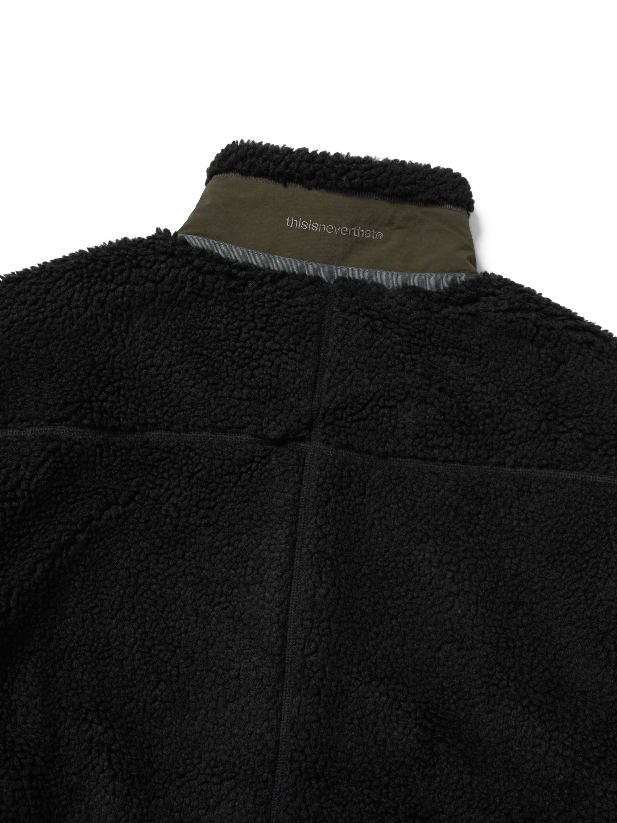 thisisneverthat - T Sherpa Fleece Jacket (Black) product image 4 | TRAB K-Fashion Australia
