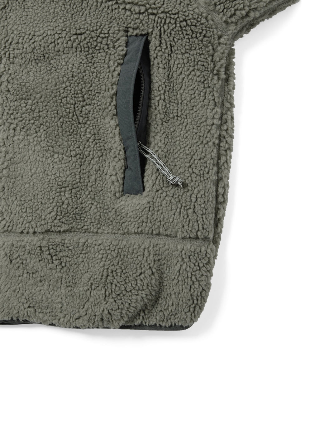 thisisneverthat - T Sherpa Fleece Jacket (Grey) product image 3 | TRAB K-Fashion Australia