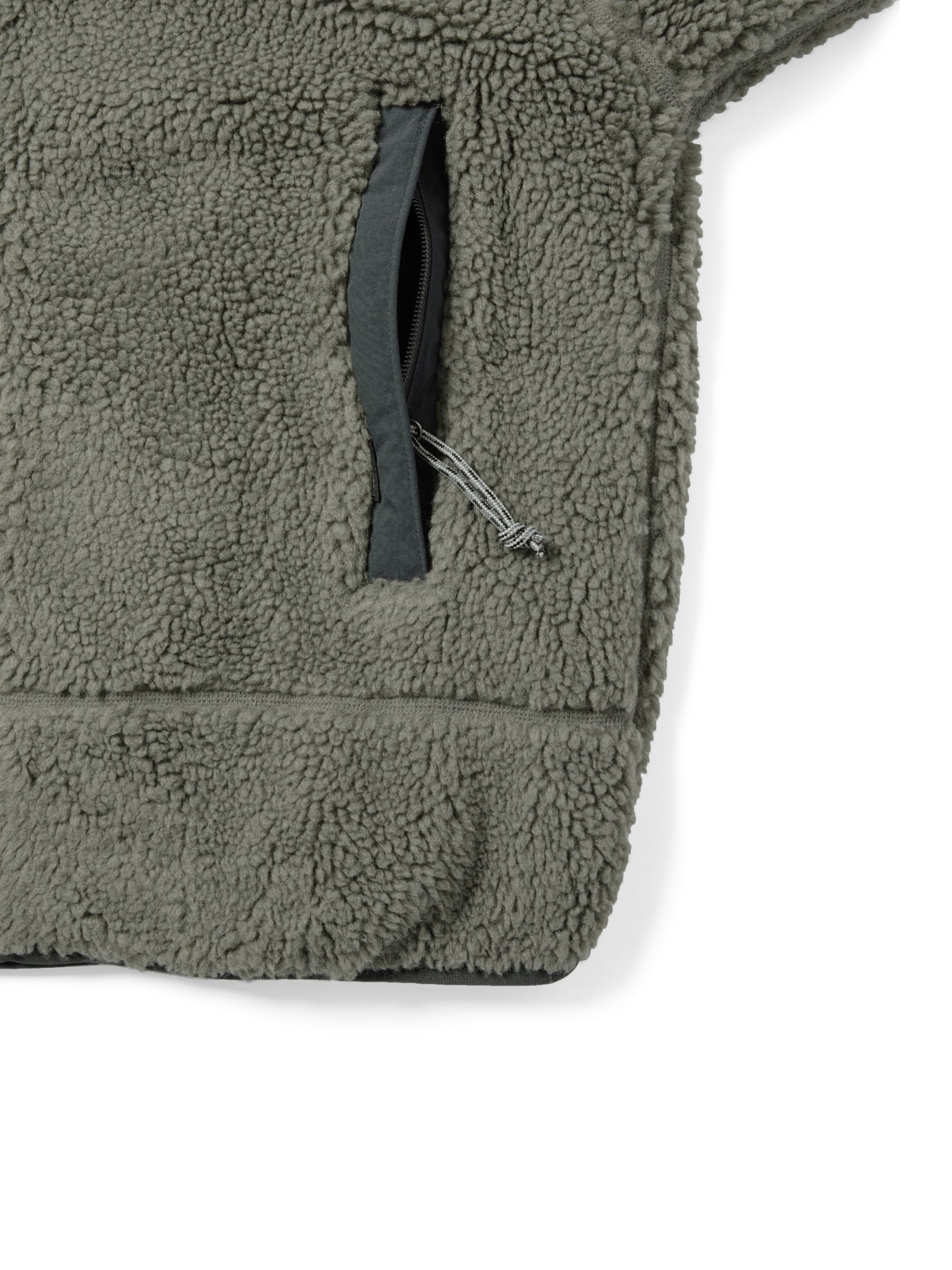 thisisneverthat - T Sherpa Fleece Jacket (Grey) product image 3 | TRAB K-Fashion Australia