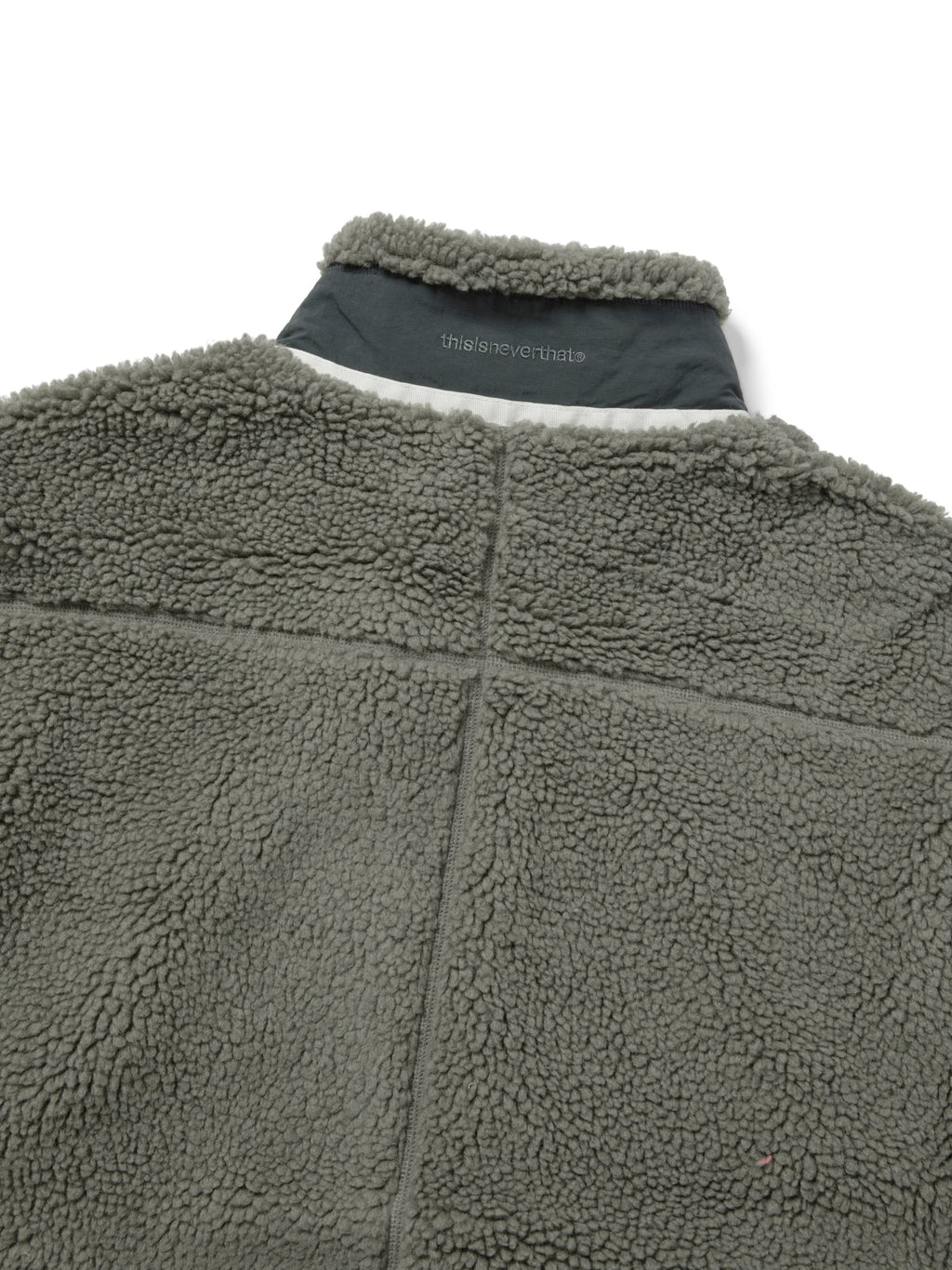 thisisneverthat - T Sherpa Fleece Jacket (Grey) product image 4 | TRAB K-Fashion Australia