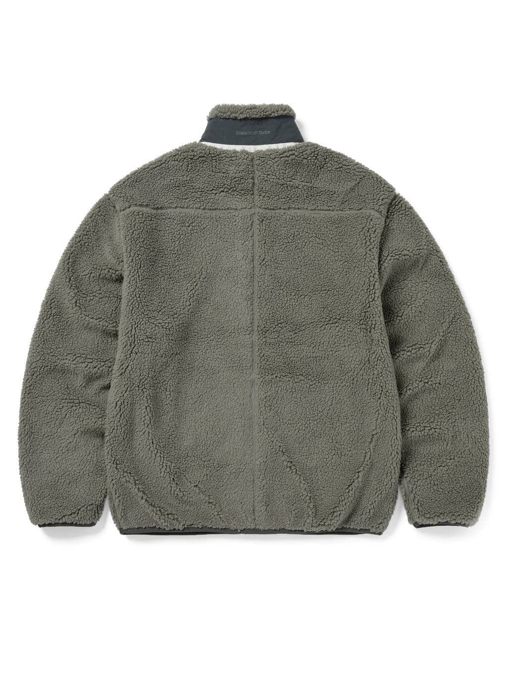 thisisneverthat - T Sherpa Fleece Jacket (Grey) product image 6 | TRAB K-Fashion Australia