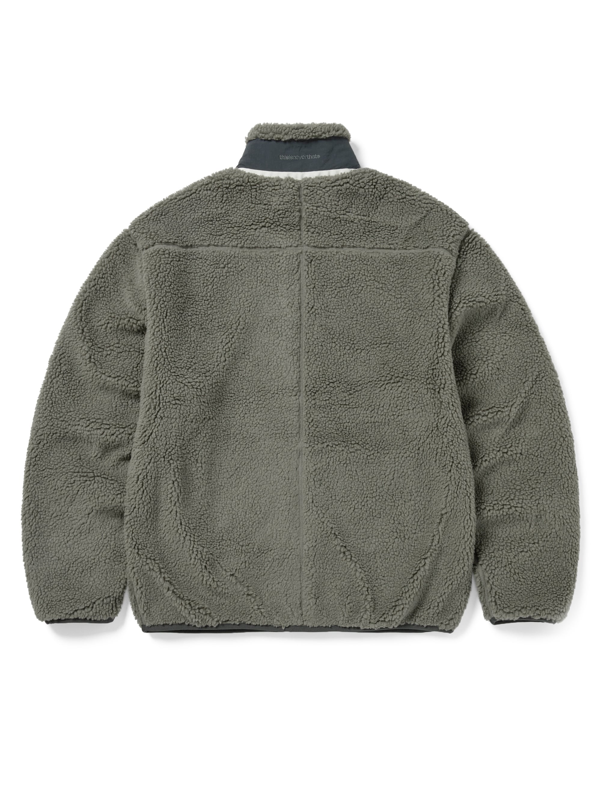 thisisneverthat - T Sherpa Fleece Jacket (Grey) product image 6 | TRAB K-Fashion Australia