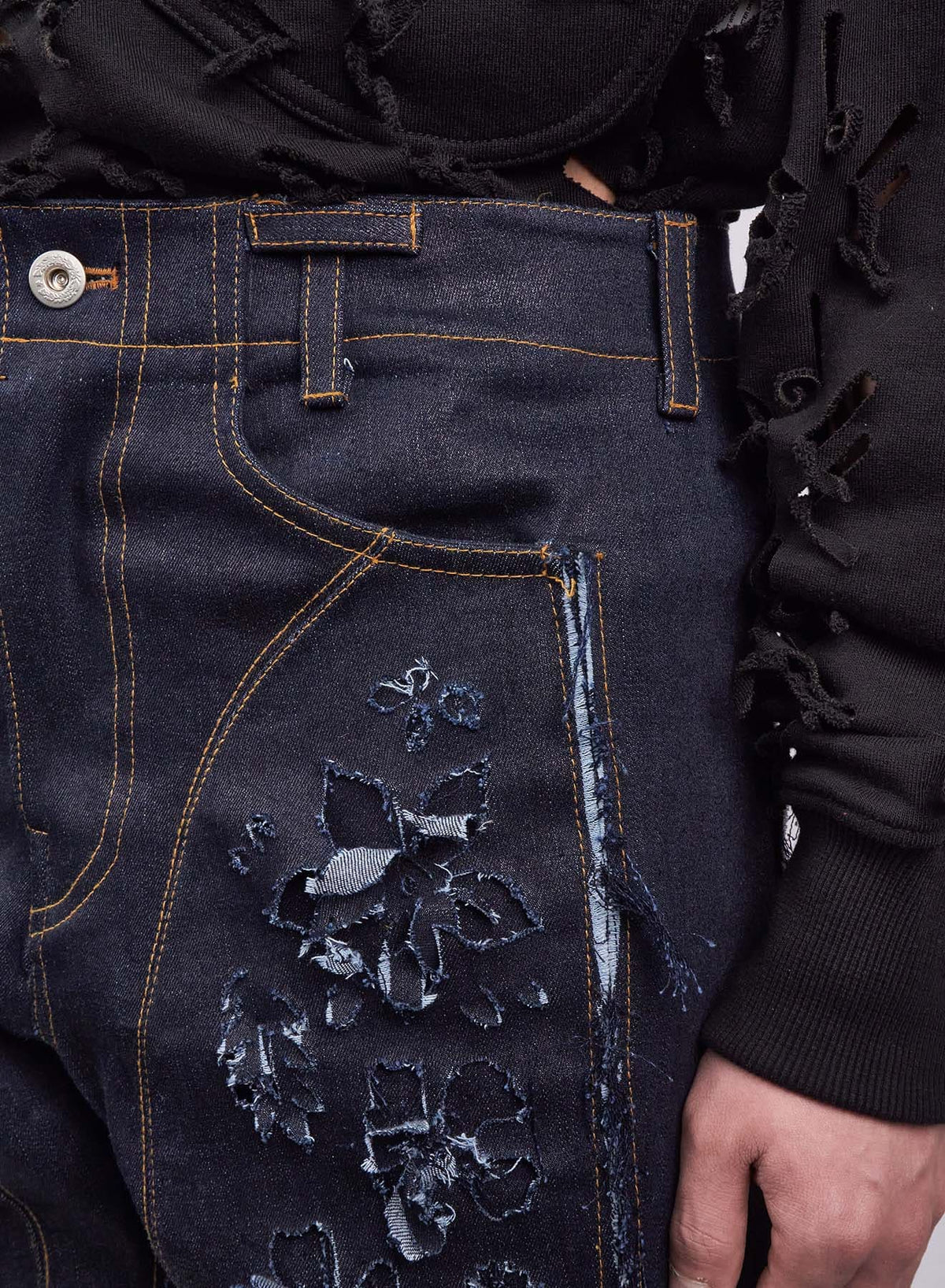 Juntae Kim - Laser-Slashed Twist Pants (OC2) product image 6 | TRAB K-Fashion Australia