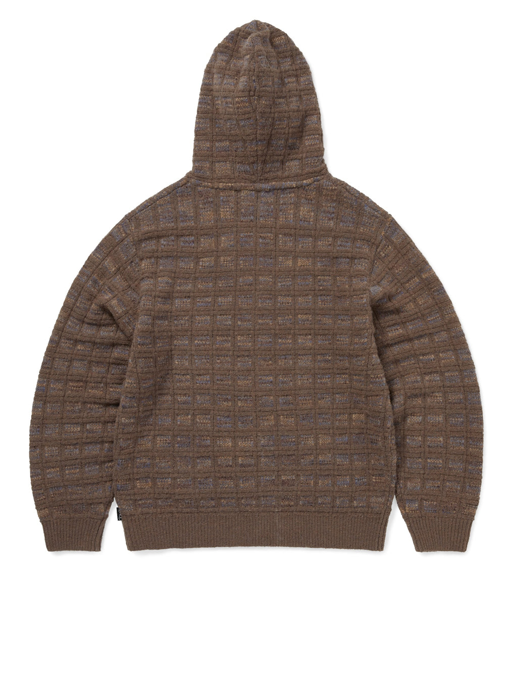 thisisneverthat - Textured Knit Zip Hoodie (Brown) product image 3 | TRAB K-Fashion Australia