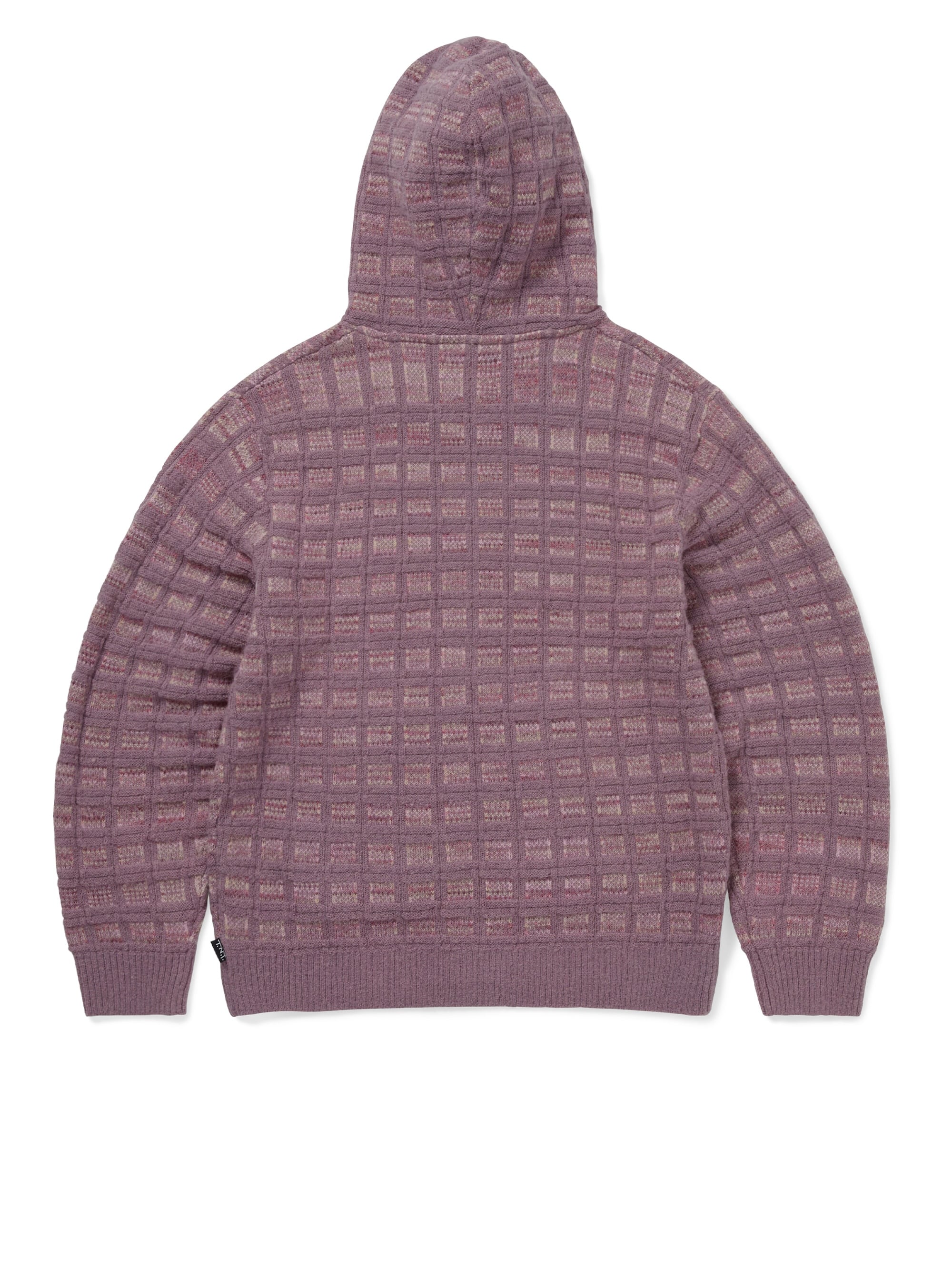 thisisneverthat - Textured Knit Zip Hoodie Dusty (Pink) product image 3 | TRAB K-Fashion Australia